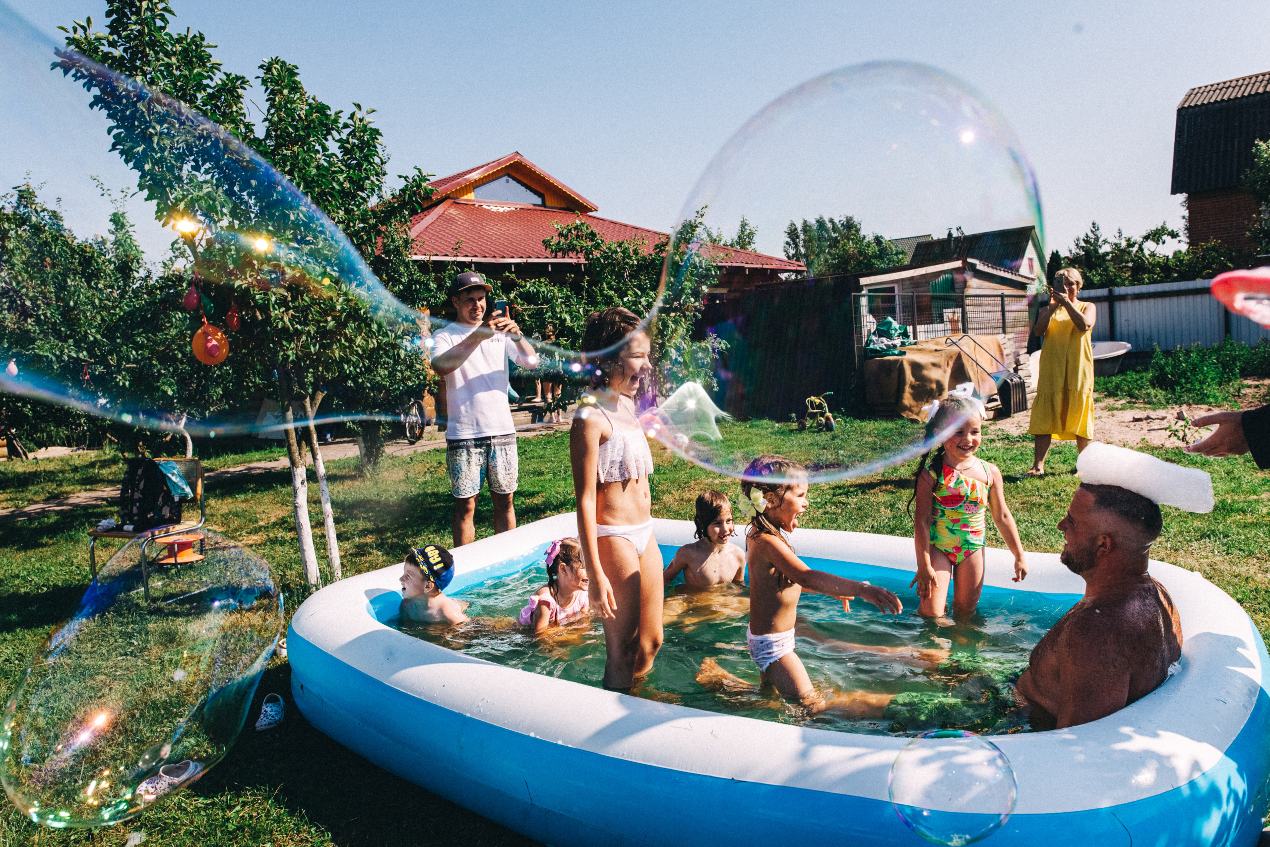 Есении 5 лет. ДР на даче. Семейный фотограф, фотограф родов, репортажей фотограф в Санкт-Петербу