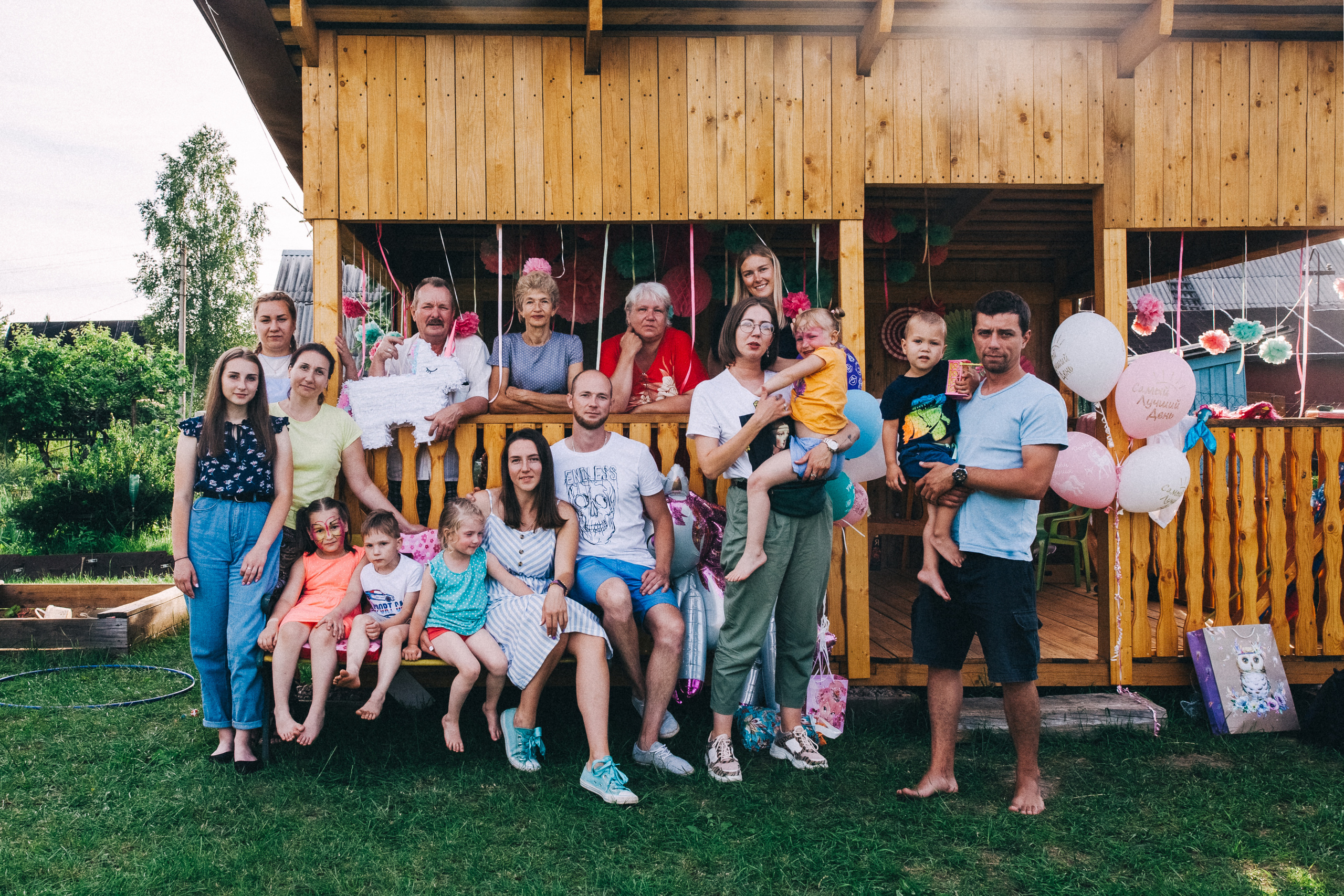 Ульяше 5 лет. Дачный деньрожденский день. Семейный фотограф, фотограф родов, репортажей фотограф в Санкт-Петербу