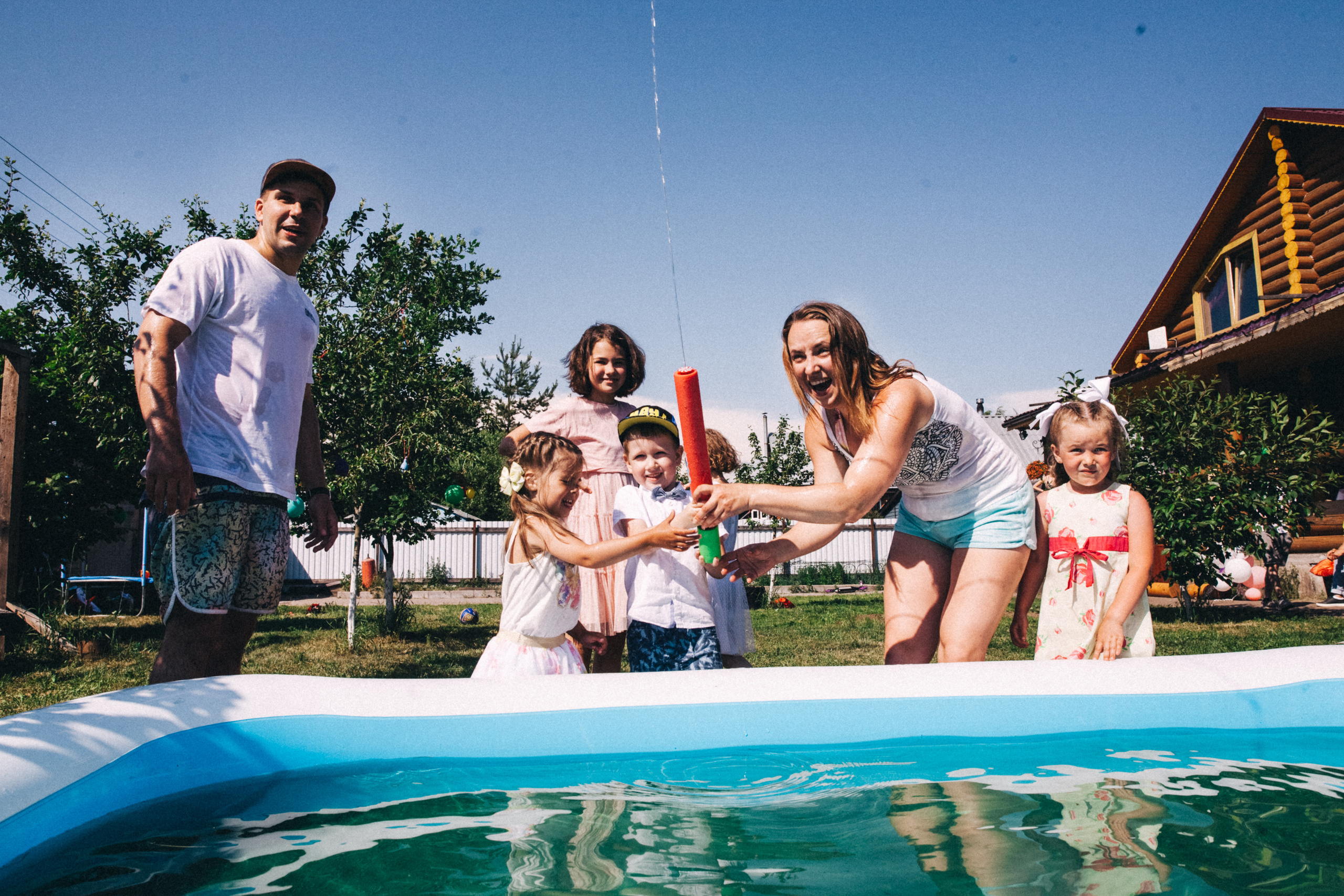 Есении 5 лет. ДР на даче. Семейный фотограф, фотограф родов, репортажей фотограф в Санкт-Петербу