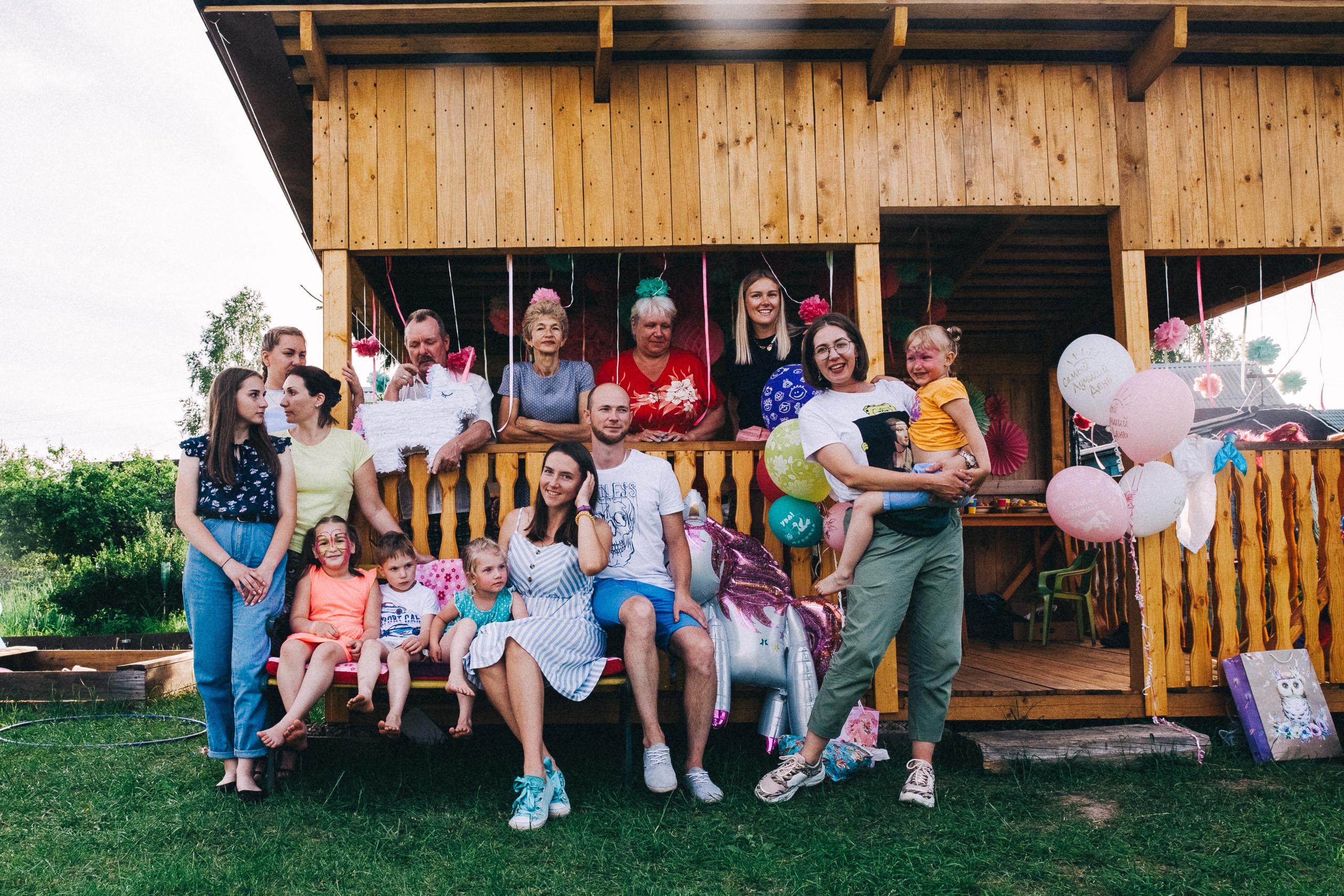 Ульяше 5 лет. Дачный деньрожденский день. Семейный фотограф, фотограф родов, репортажей фотограф в Санкт-Петербу