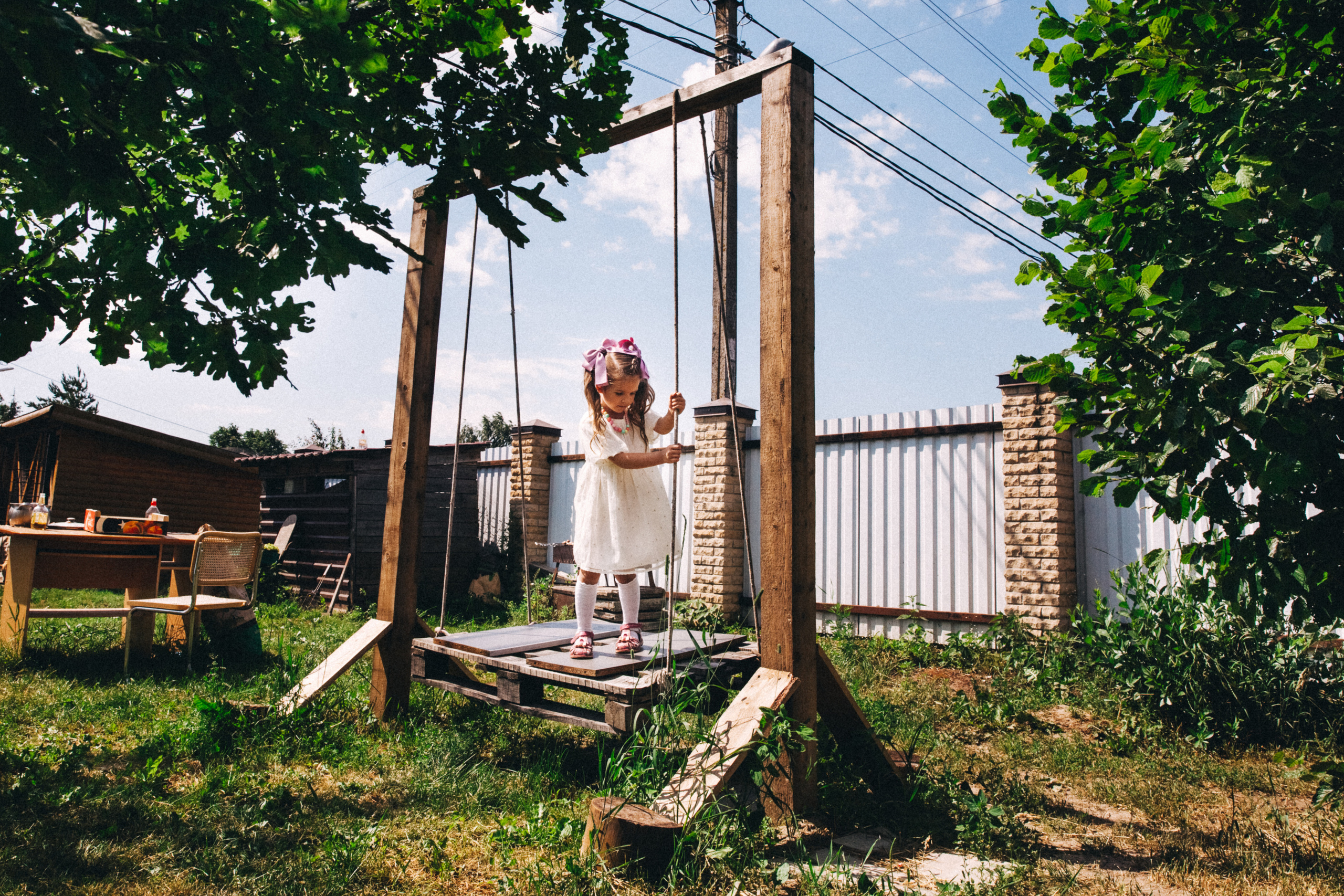 Есении 5 лет. ДР на даче. Семейный фотограф, фотограф родов, репортажей фотограф в Санкт-Петербу