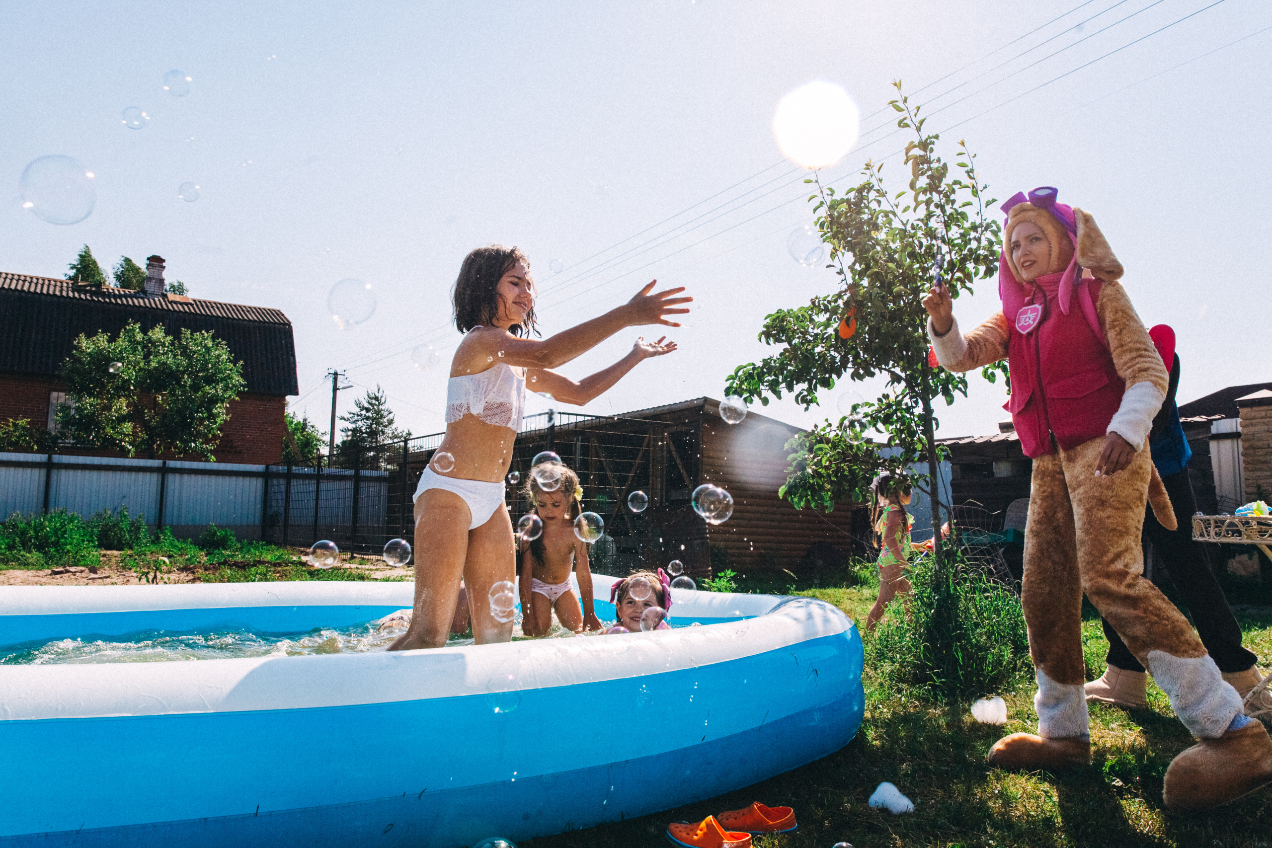 Есении 5 лет. ДР на даче. Семейный фотограф, фотограф родов, репортажей фотограф в Санкт-Петербу