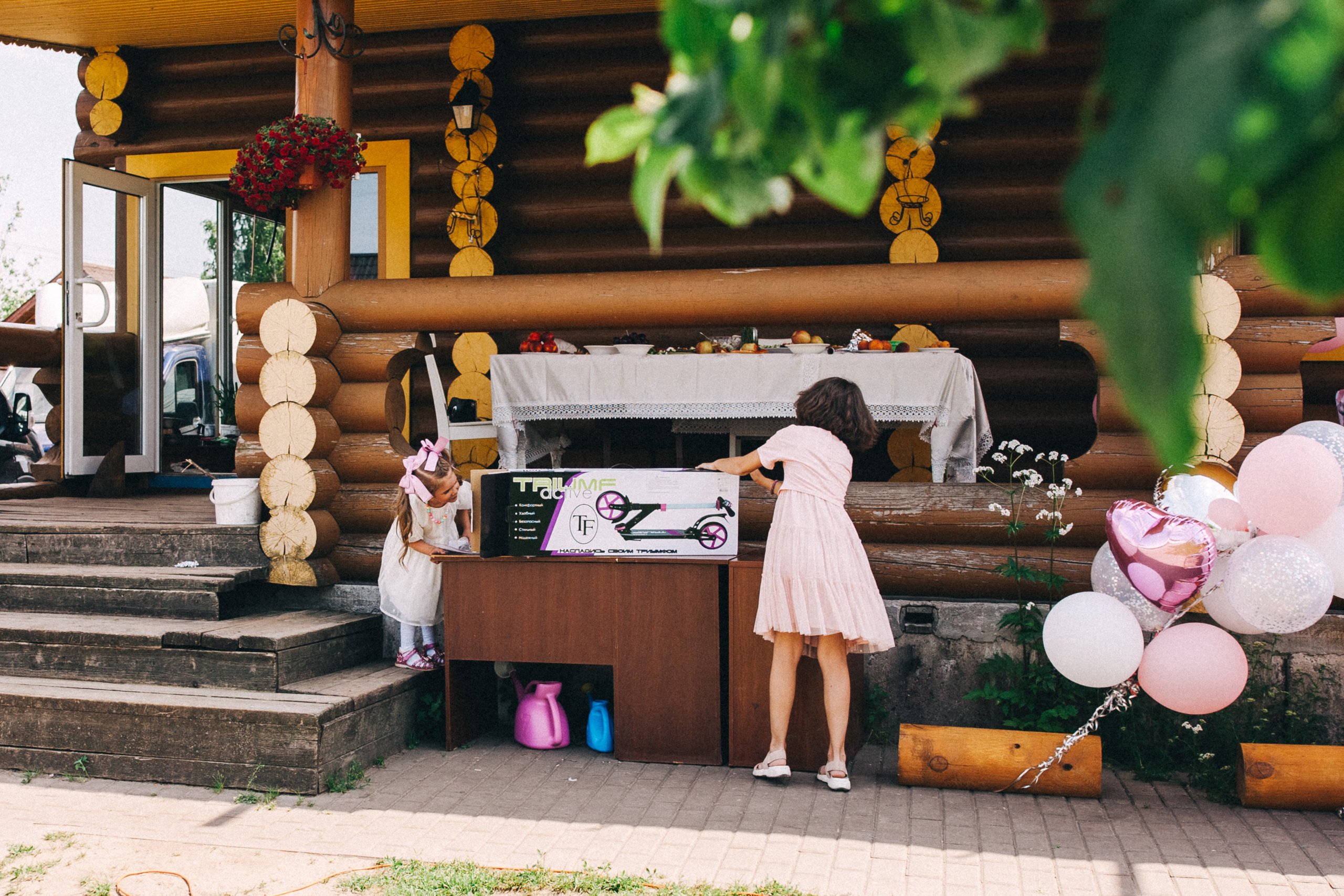 Есении 5 лет. ДР на даче. Семейный фотограф, фотограф родов, репортажей фотограф в Санкт-Петербу
