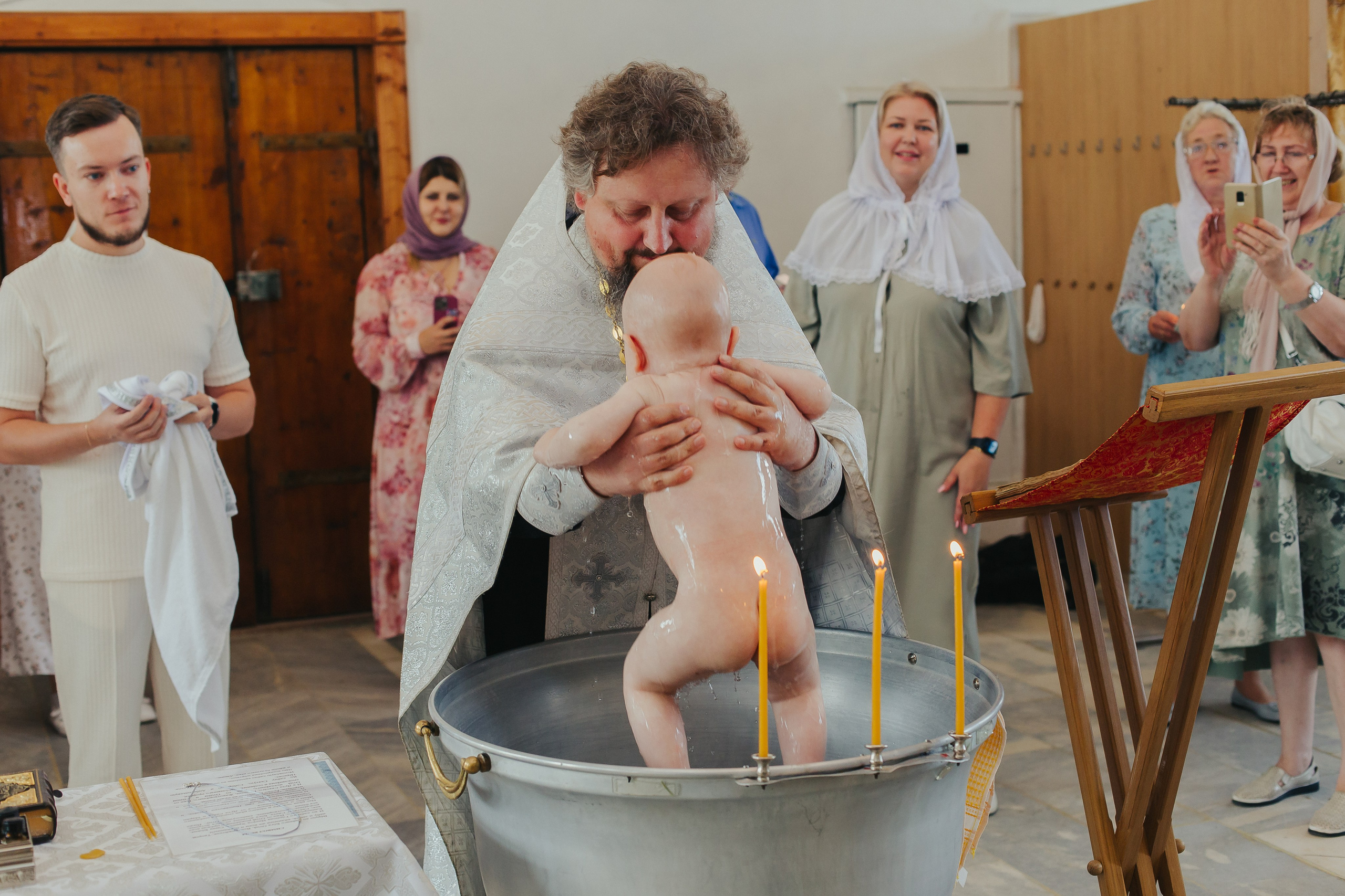 Фотосъемка Крещения в Сергиевом Посаде. Фотограф новорожденных и детский в Сергиевом Посаде Кругликова Юлия