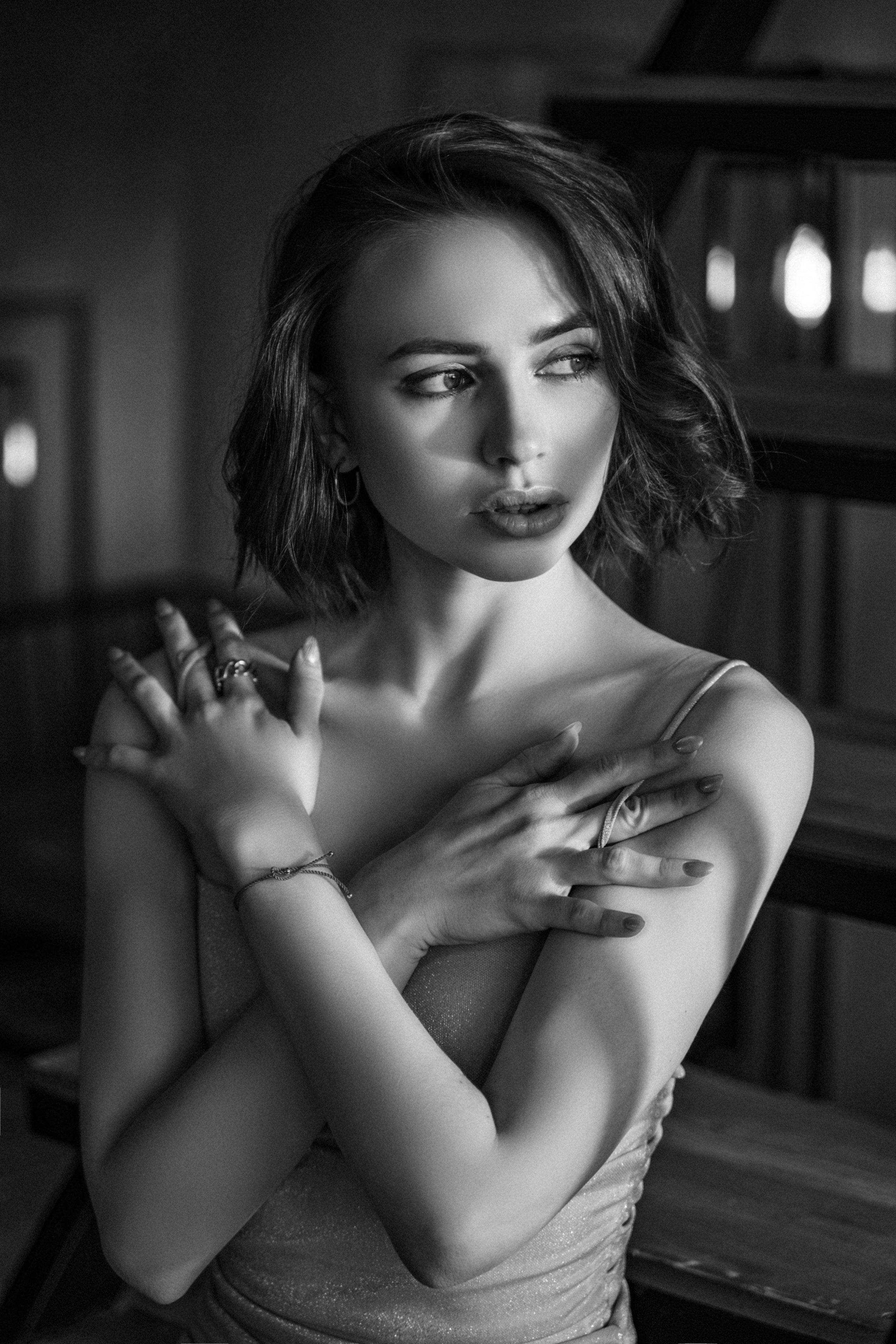 Съемка с Яной Енжаевой в студии. Свадебный и портретный фотограф Клипа Максим