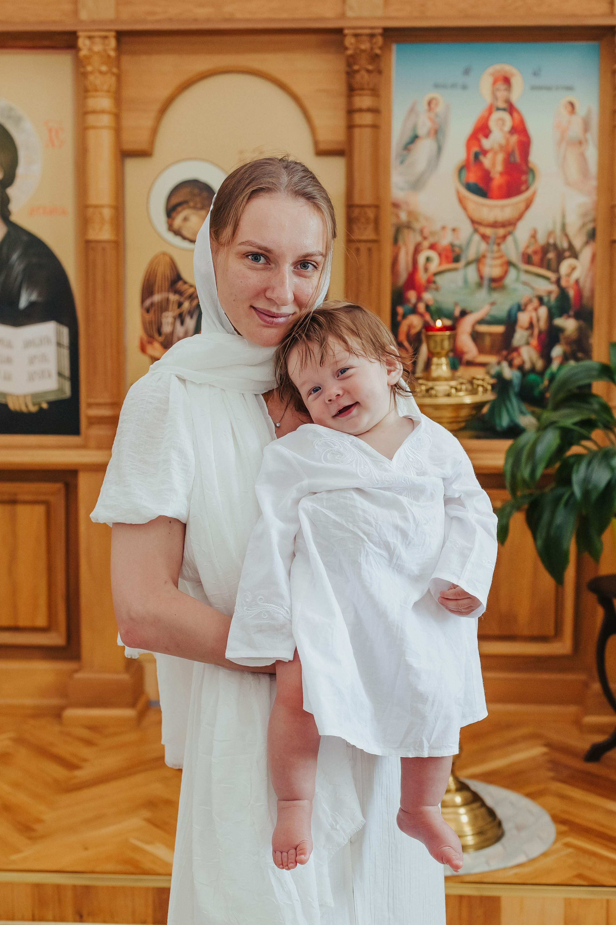 Фотосъемка Крещения ребенка. Фотограф новорожденных и детский в Сергиевом Посаде Кругликова Юлия