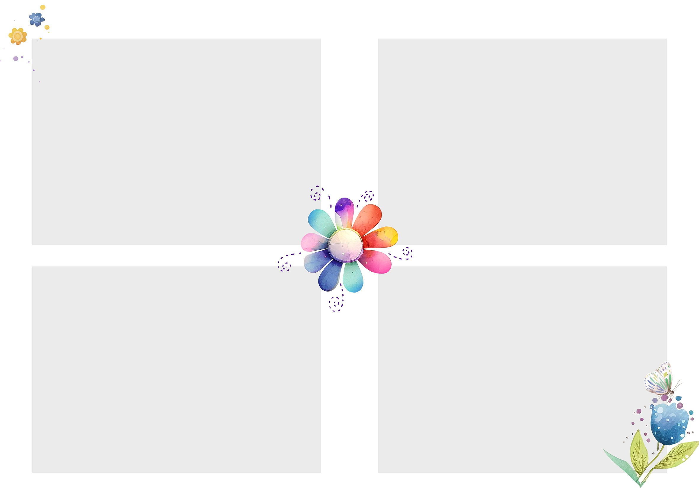 ШАБЛОН семицветик. Яковлева Екатерина. Школьный и семейный фотограф