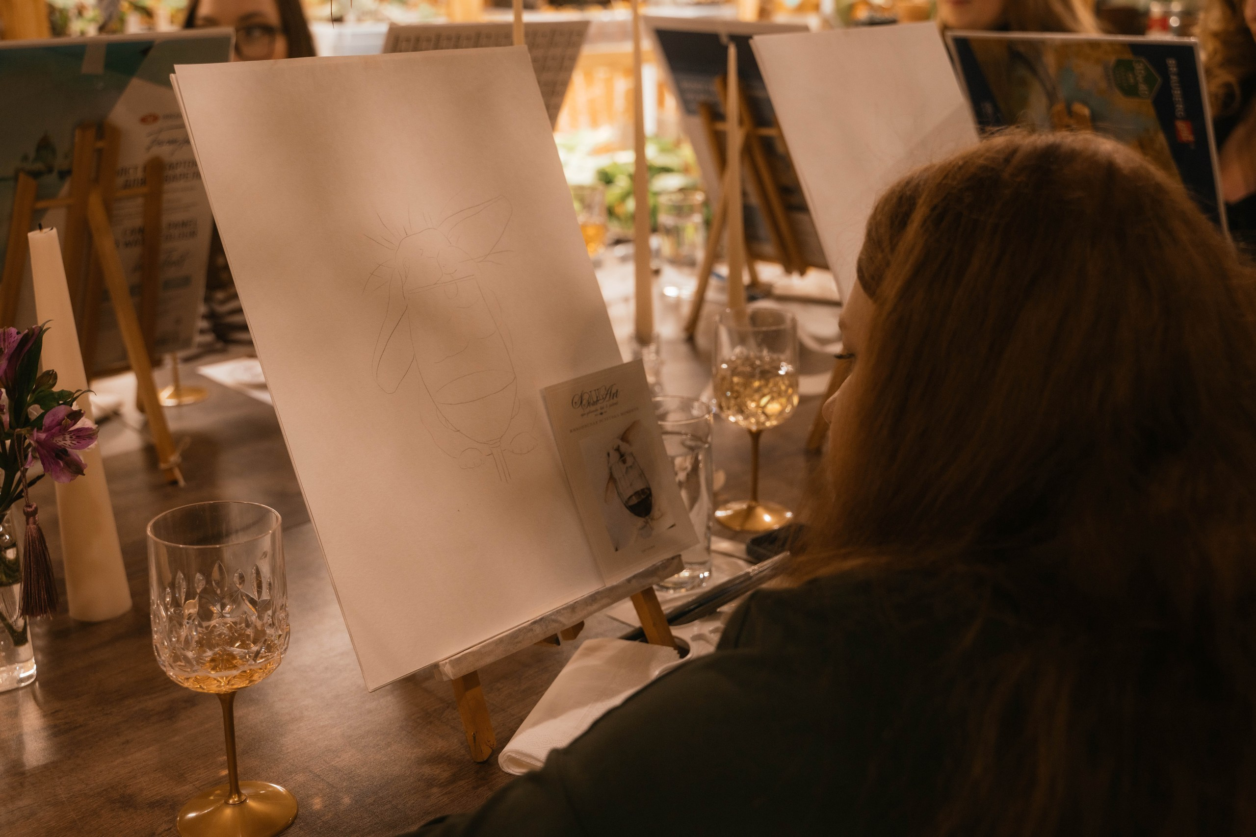 Мастер-класс по рисованию на день рождения. Свадебный, семейный фотограф в Рязани Лена Брант