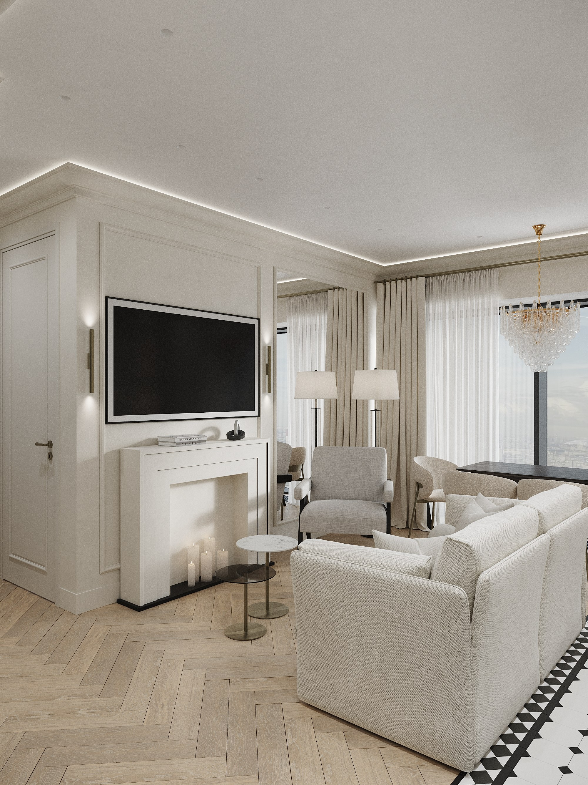 Квартира в ЖК СитиБей. Архитектурные интерьеры