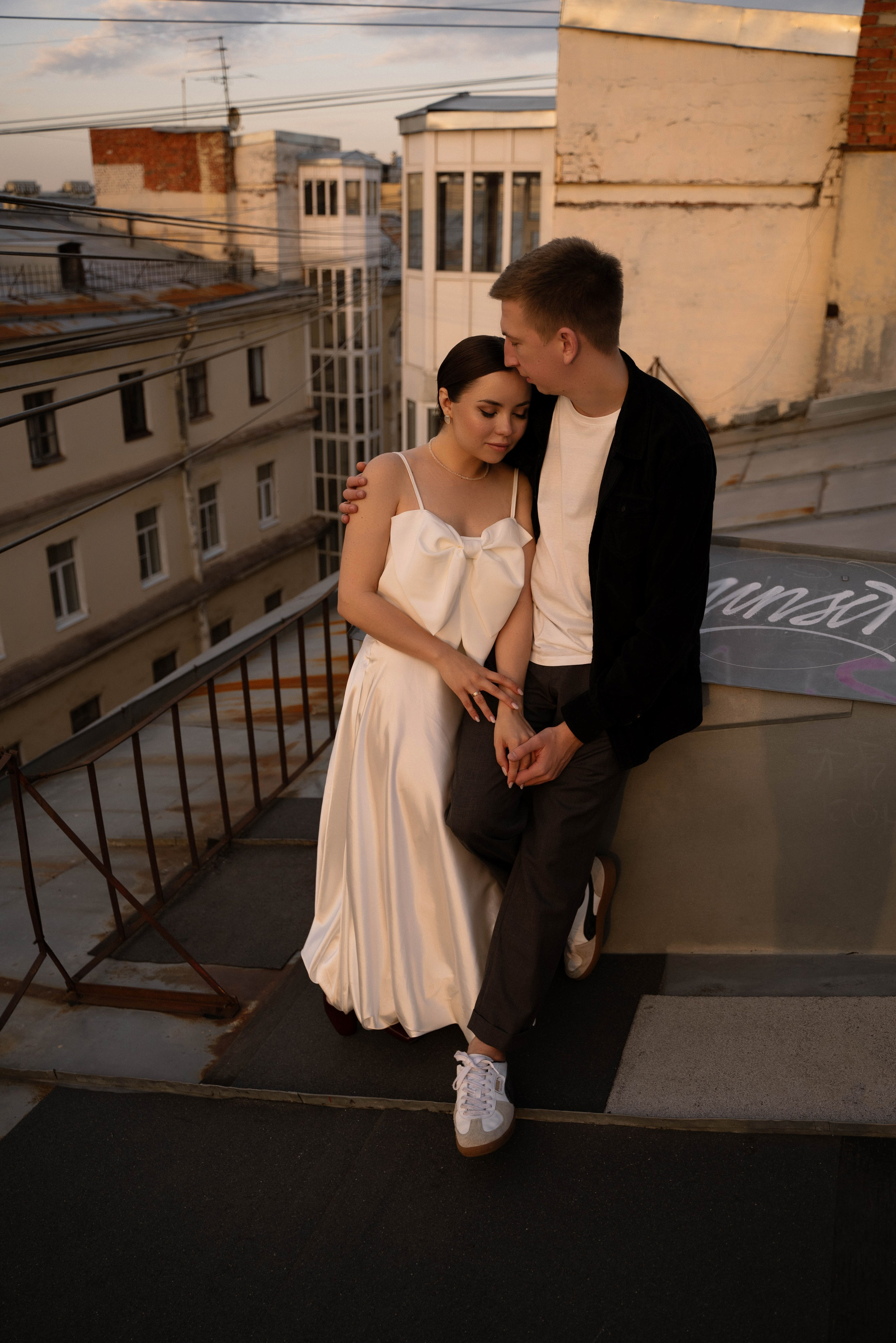 Романтика Питерских крыш. Свадебный фотограф в Краснодаре и Санкт-Петербурге Евгения Алексеева