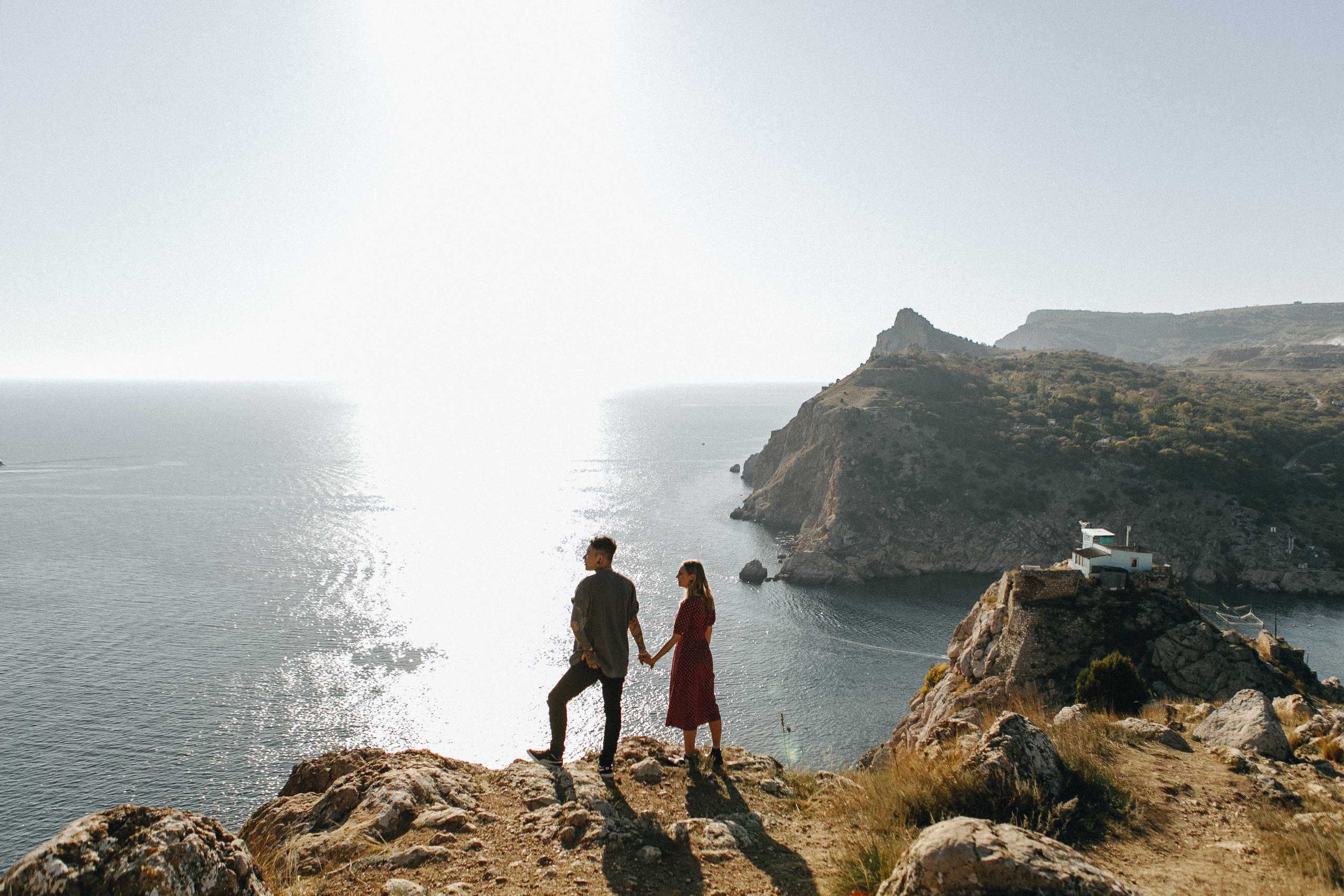 Интернациональная пара на съемке в Крыму. Крым фото, отдых Крым, Севастополь фото, Свадьба фото, Олег Горбатко