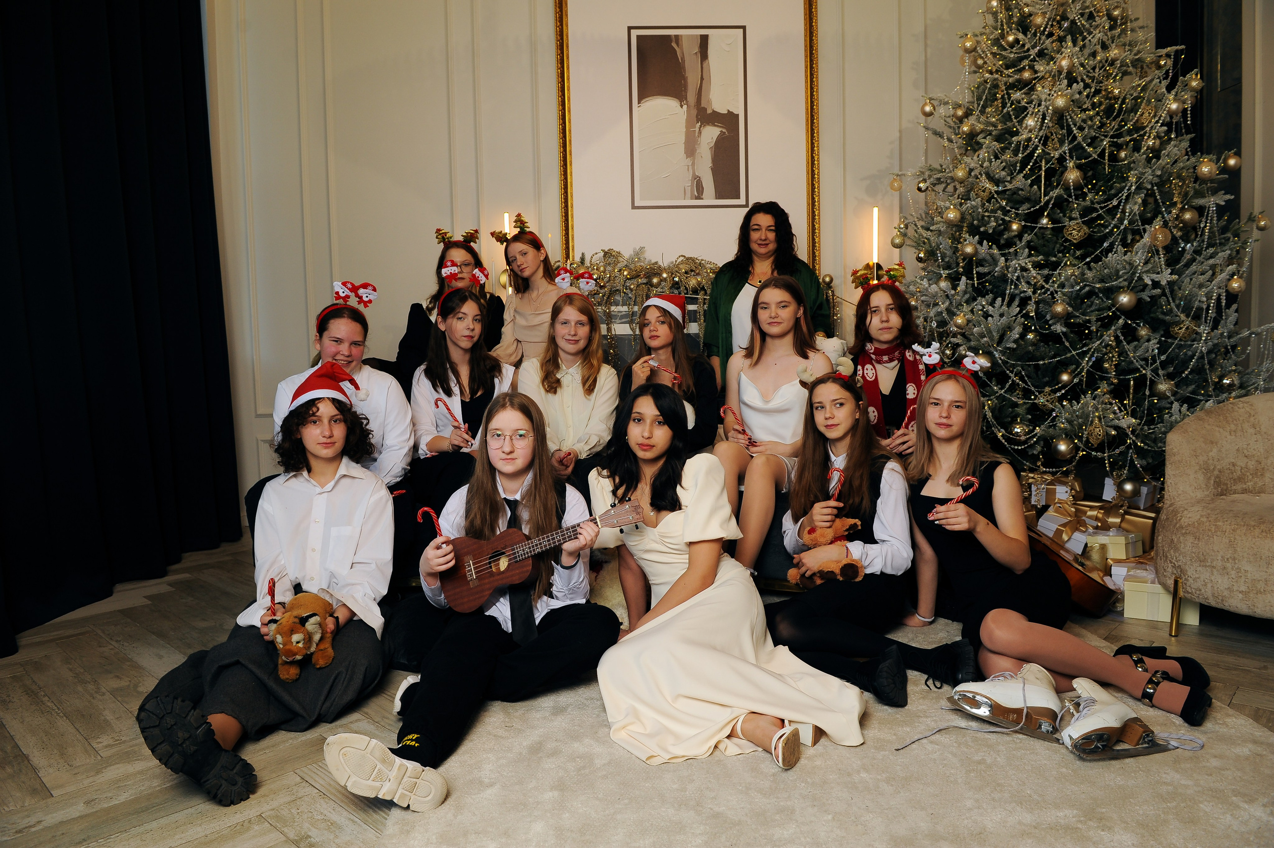 Школьная новогодняя фотосессия. Фотограф, визажист. Москва