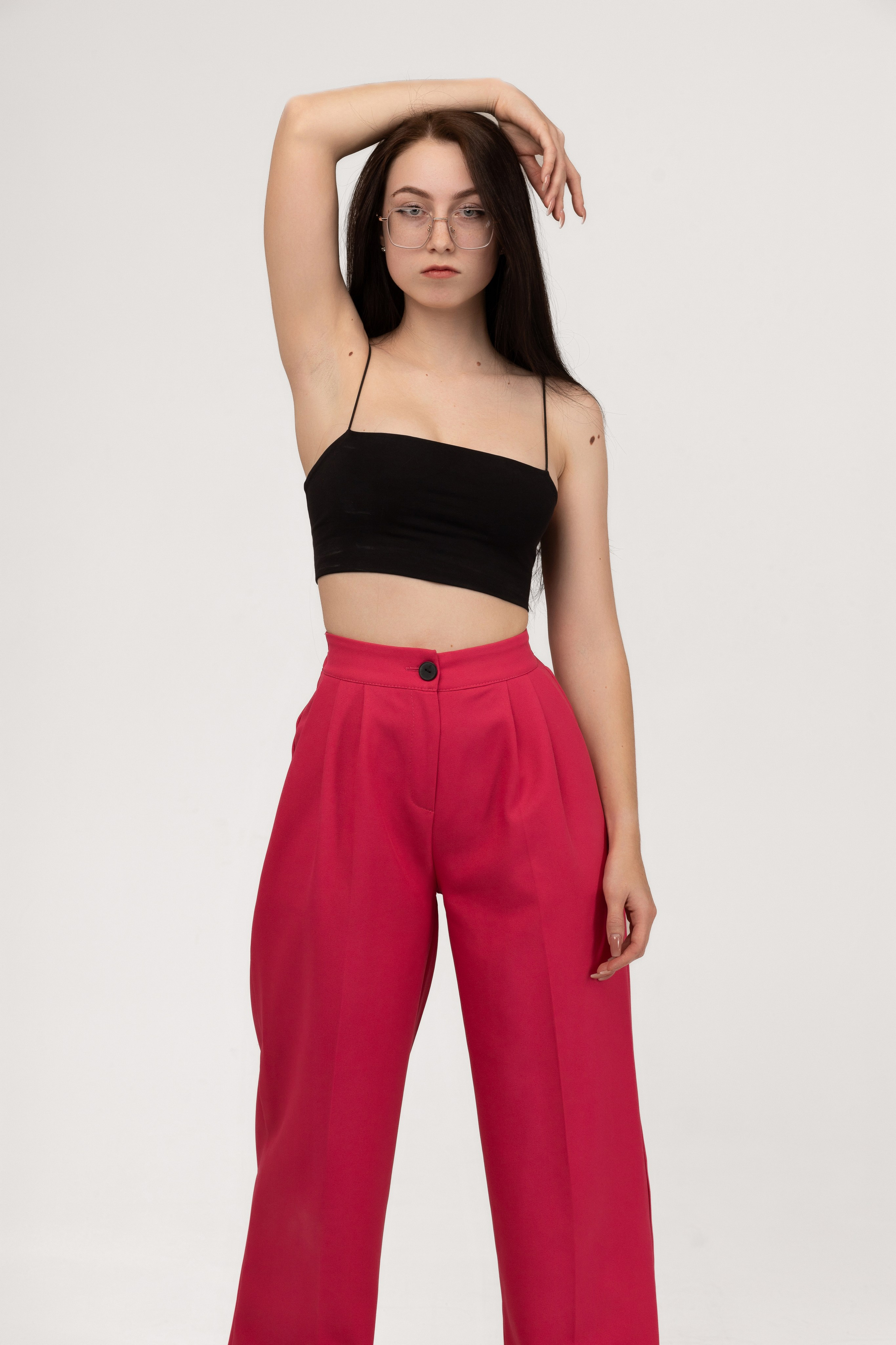 Глянцевая фотосессия в розовом