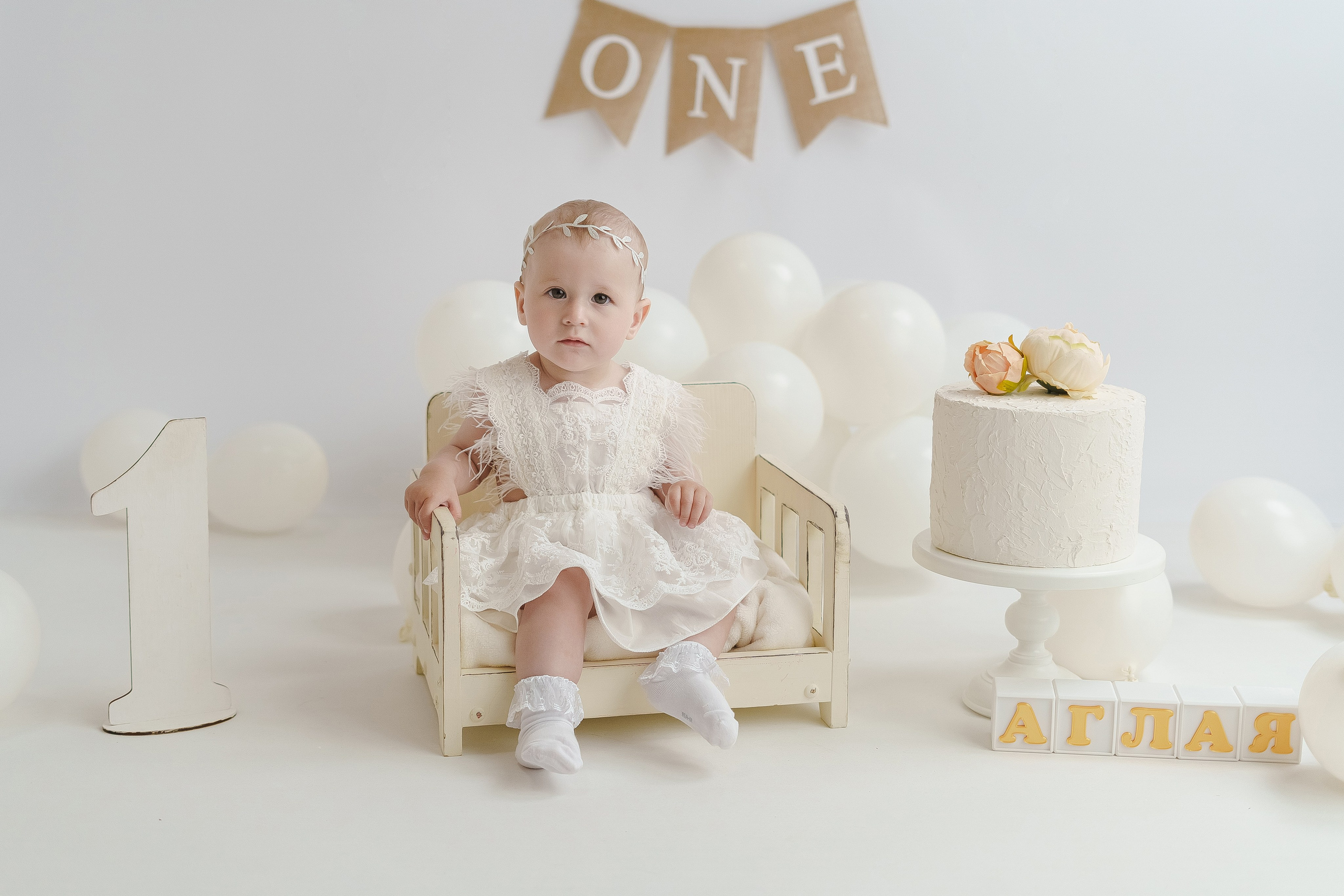 Шары к тарифу «годик эксклюзив». Фотограф новорожденных в г. Павлово Беспалова Екатерина