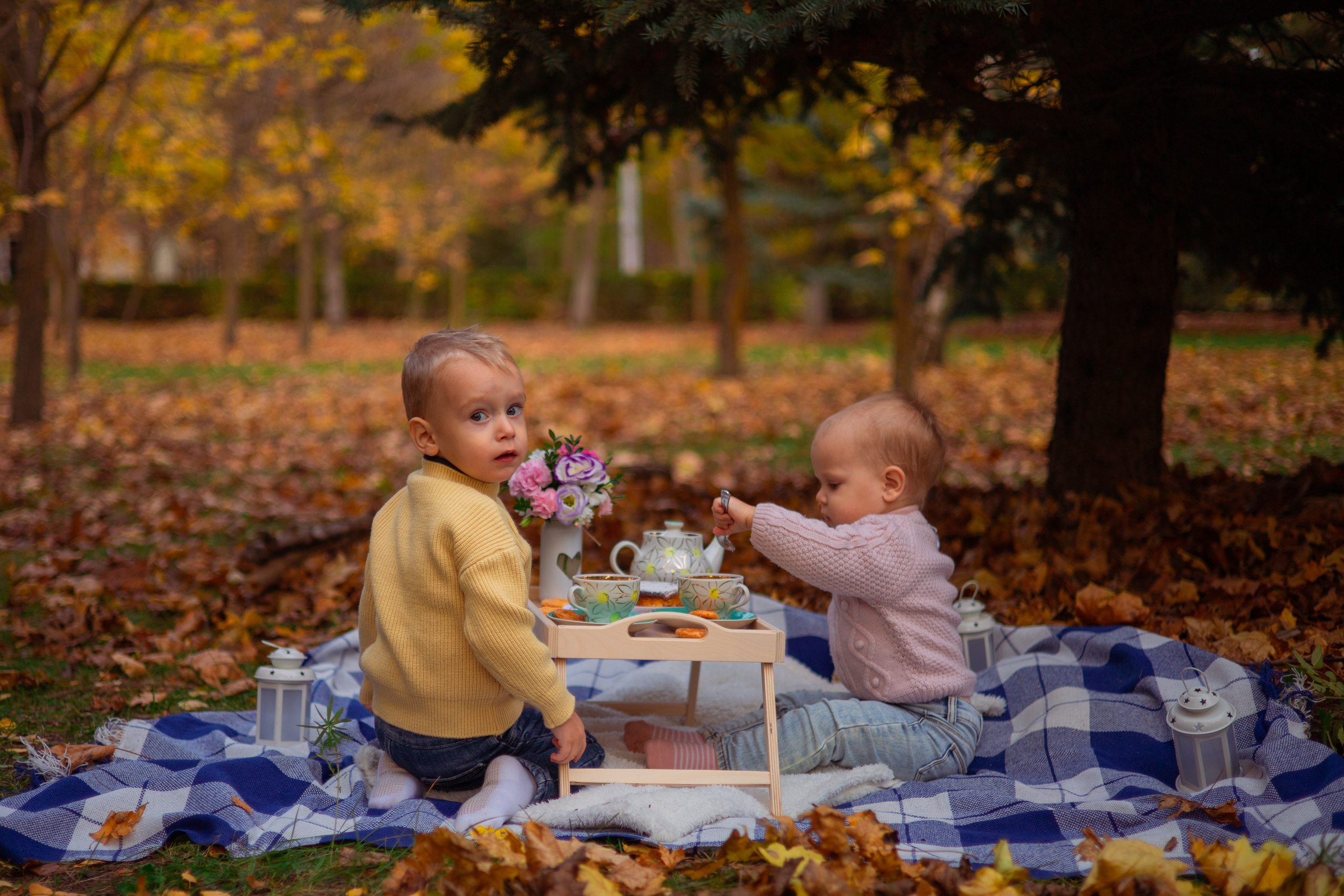 Полина и Даня осень. Семейный и детский фотограф в Михайловке Татьяна Лестьева