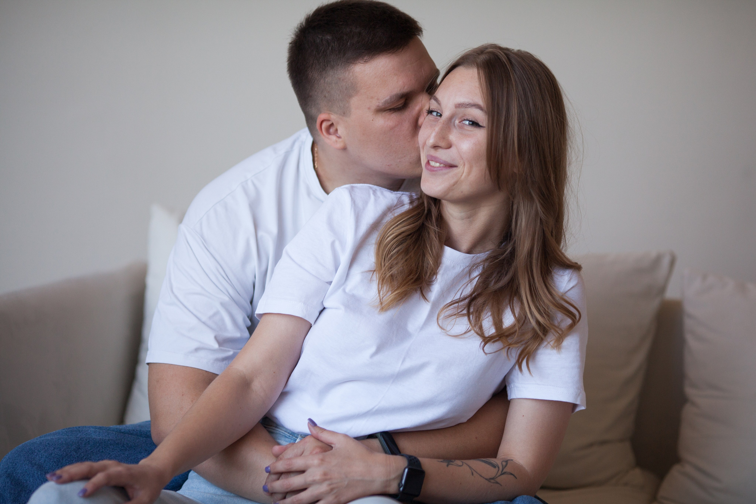 Женя и Кристина минимализм. Семейный и детский фотограф в Краснодаре Брусилова Марина