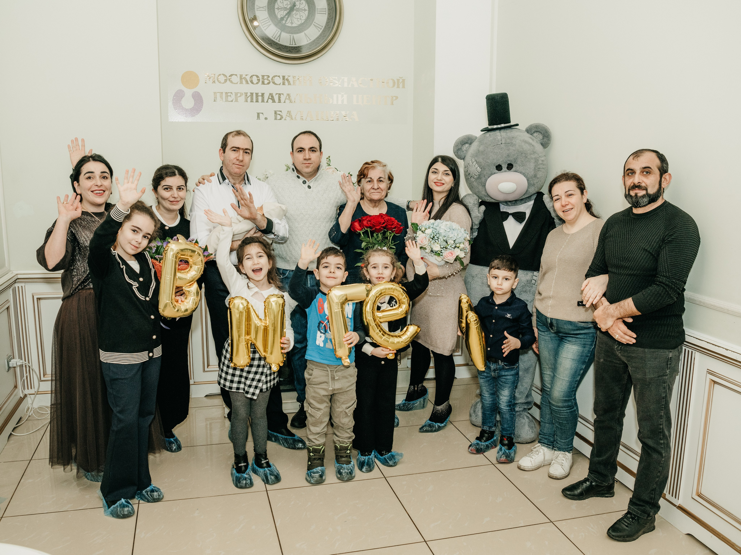 Выписка Вигена. Перинатальный центр в Балашихе. Фотограф на выписку из роддома в Москве и МО