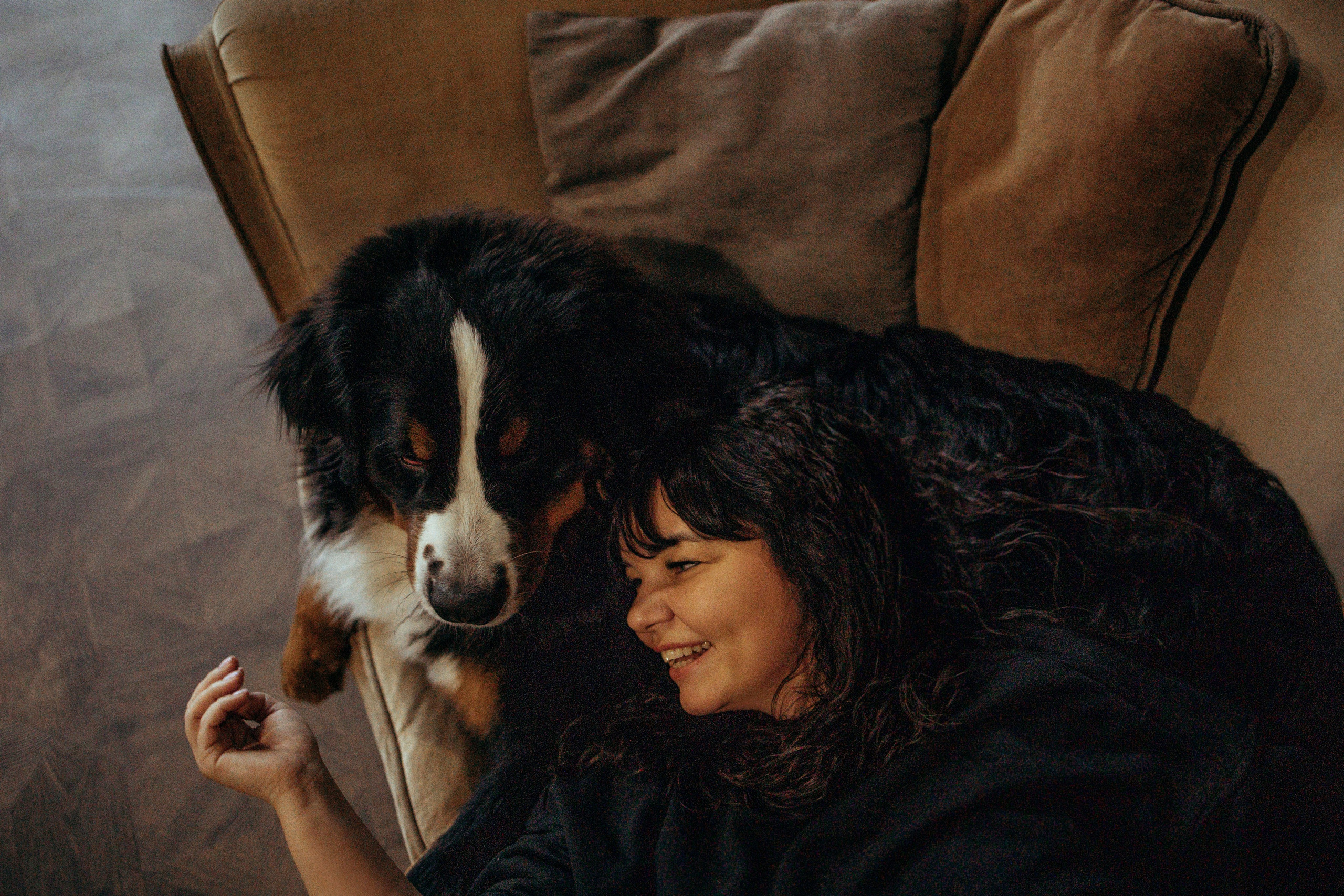 Съемка в студии с собакой. Анастасия Белаш