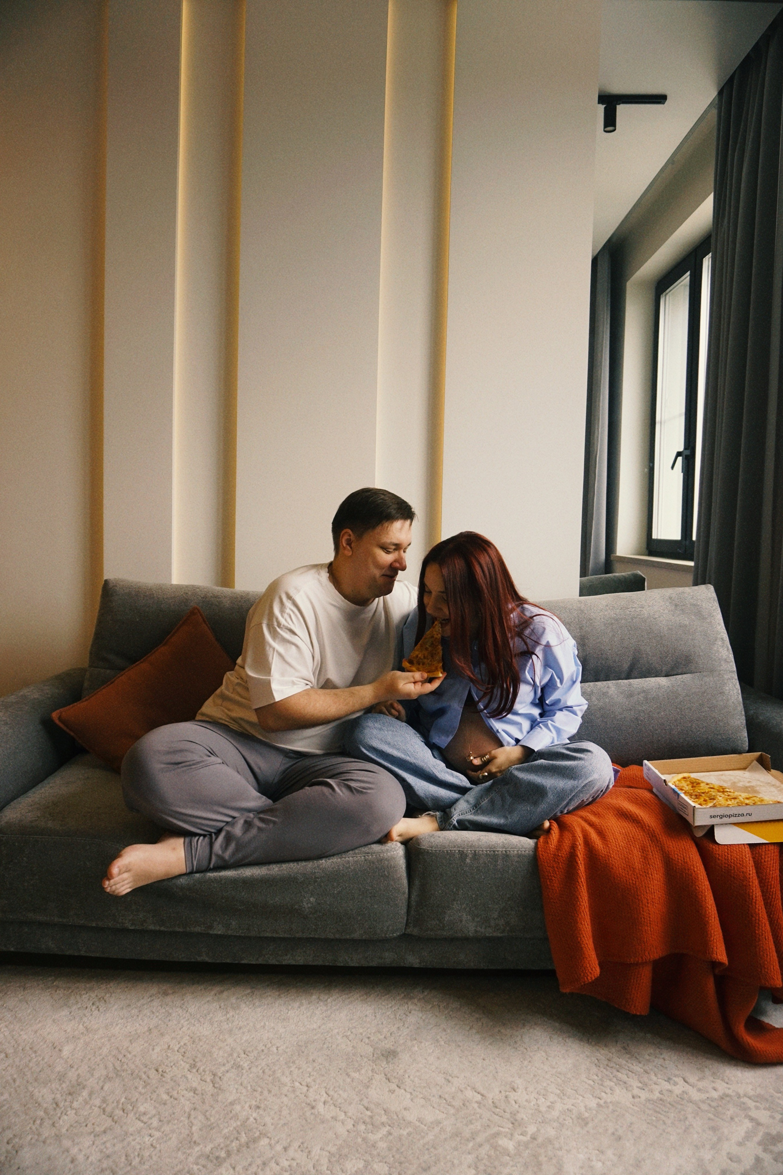 Беременность домашняя съемка. Фотограф Москва — Полина Робин