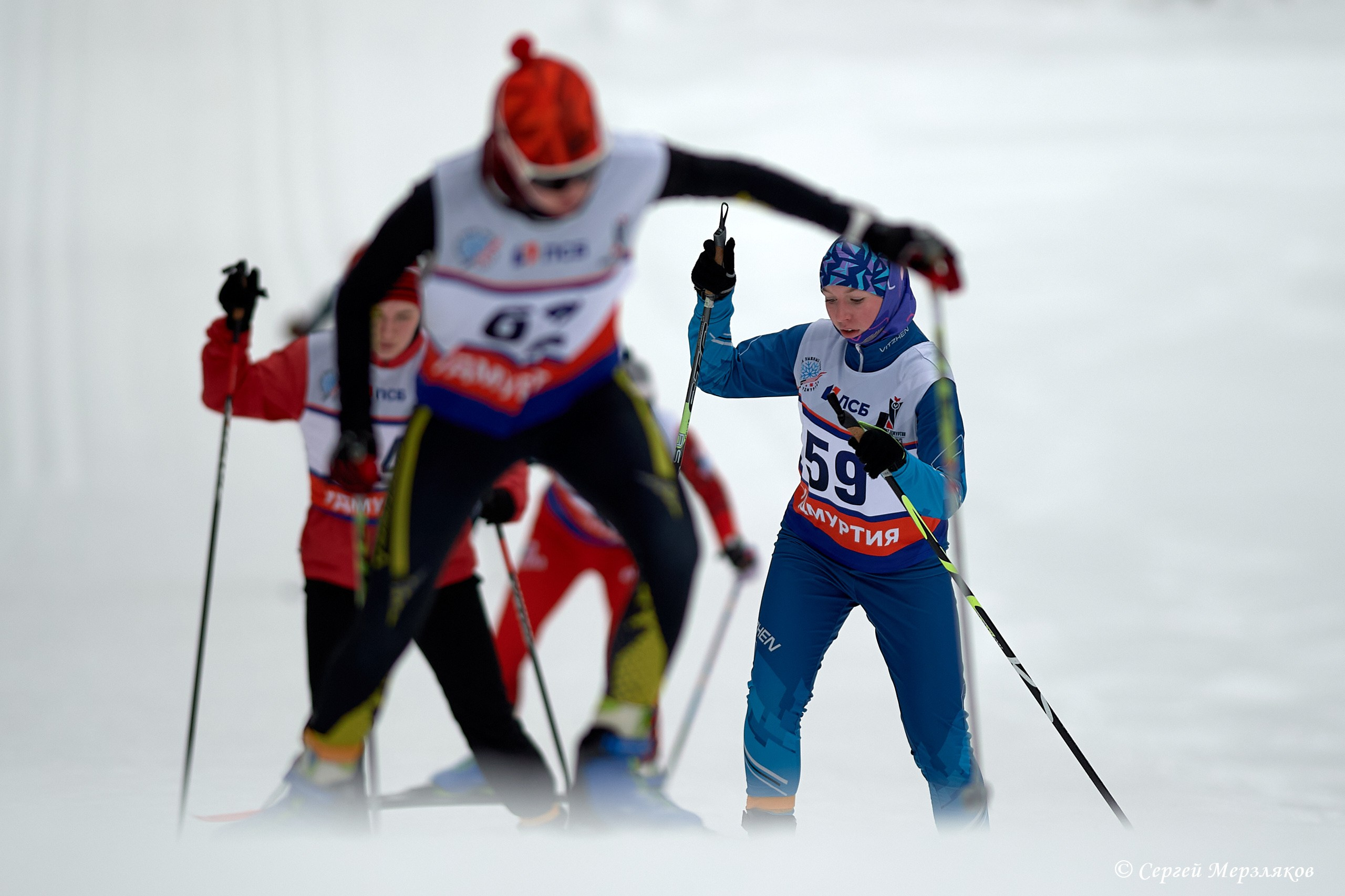 Всероссийские соревнования по лыжным гонкам на призы ЗМС Галины Кулаковой. Спортивный репортажный фотограф в Ижевске Сергей Мерзляков