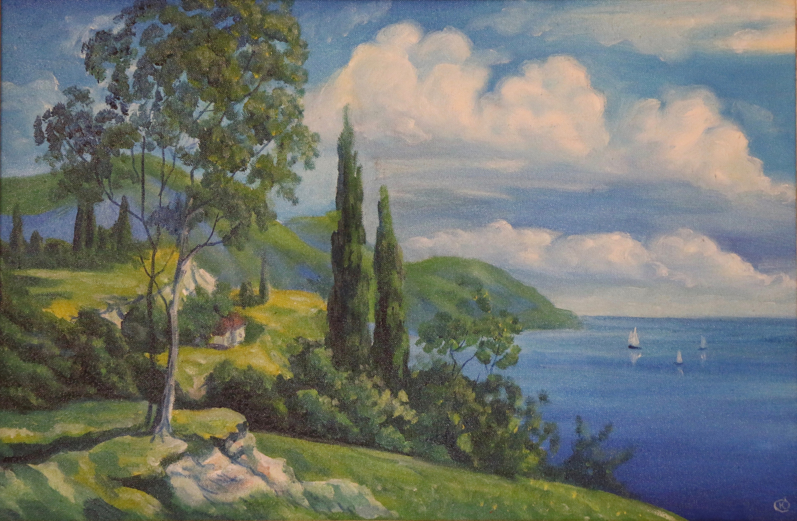 Крымский пейзаж. Продажа картин маслом на холсте в г. Ялта