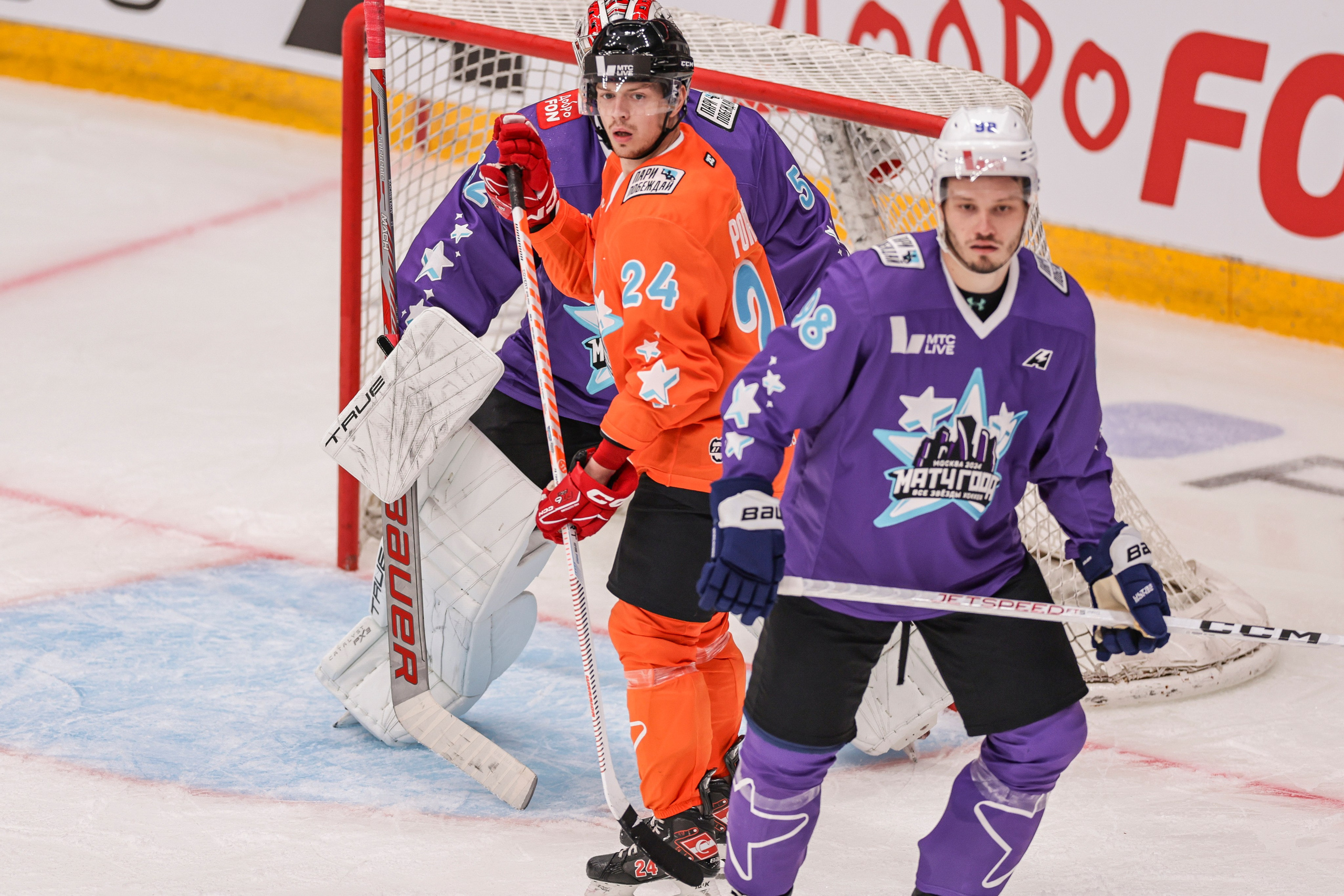 Матч года 2024: Игроки НХЛ против Игроков КХЛ. Спортивный репортажный фотограф Казань Нафис Сиразетдинов