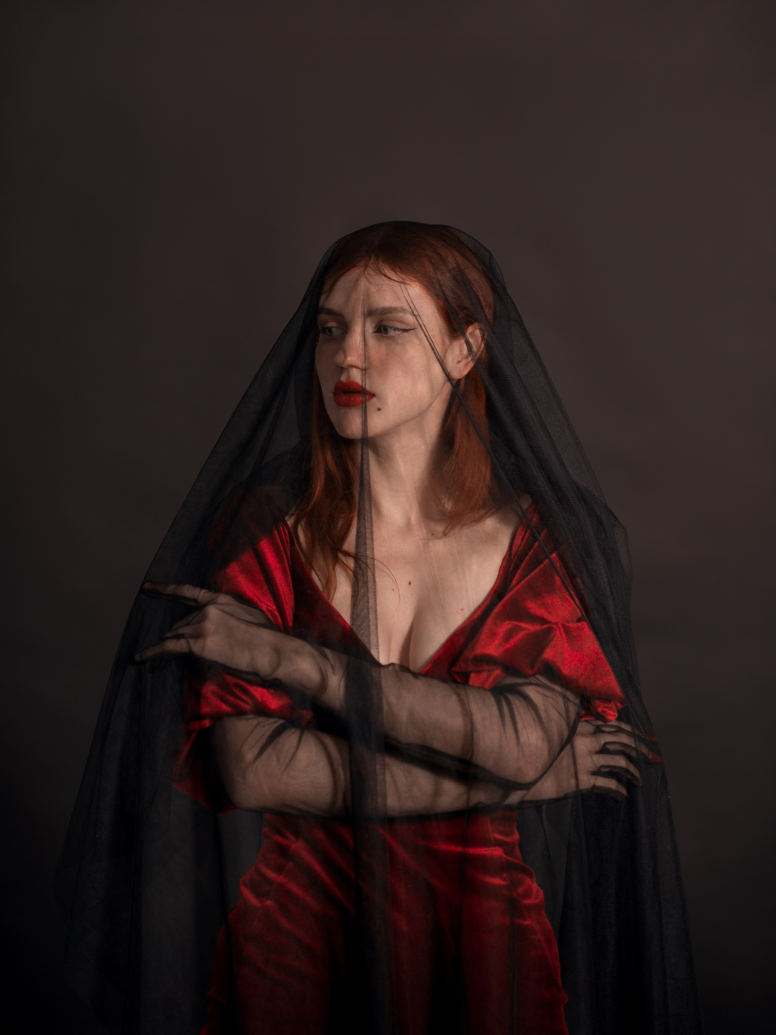 Фотосессия с фатиновой накидкой