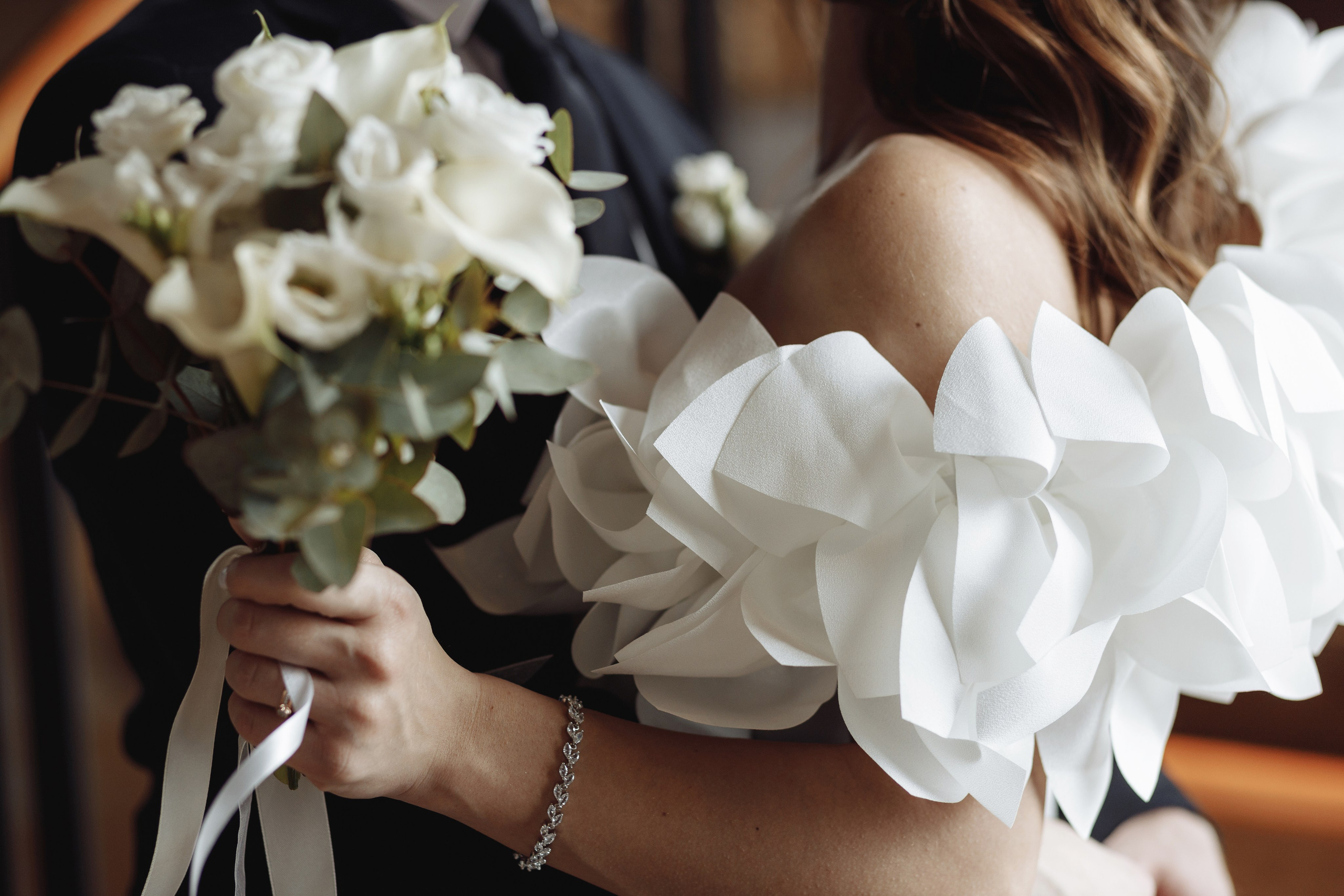 Невеста с букетом. Свадебная фотосессия в Москве.