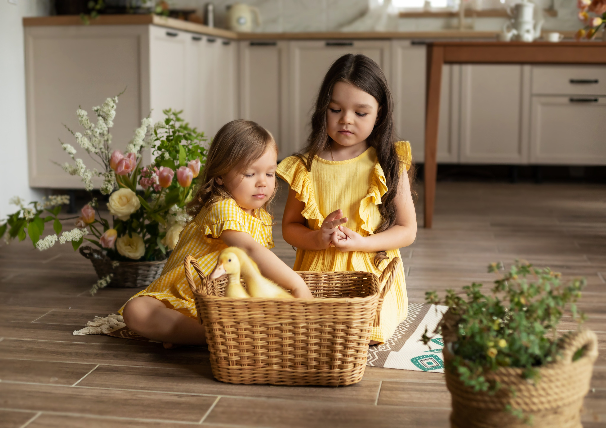 Фотосесии с Утятами и Кроликами (Пасхальные Фотосессии). Семейный и Детский фотограф в Москва Скворцова Татьяна