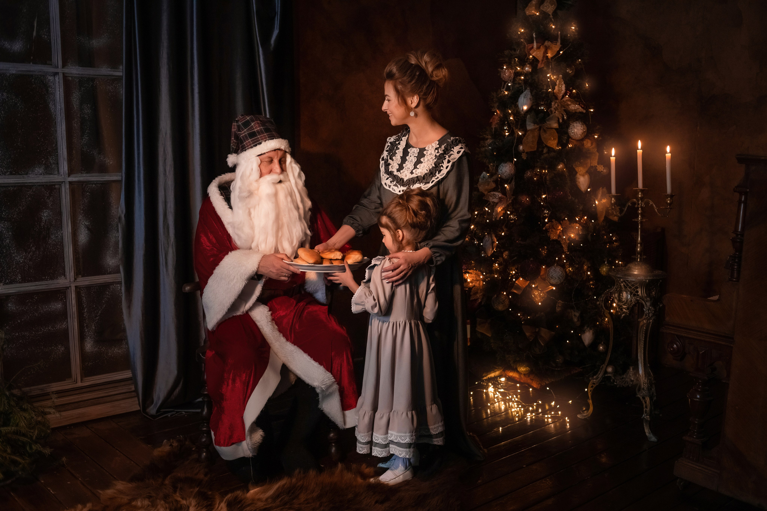 В ожидании Дедушки Мороза. Семейный и детский фотограф в Екатеринбурге Оксана Пипкина