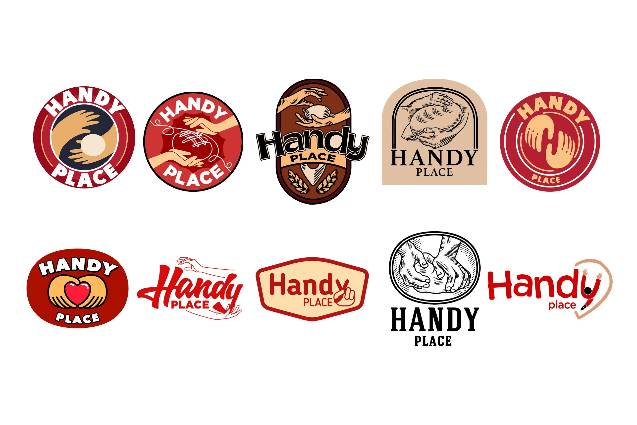 Айдентика HANDY PLACE. Foodcase.pro