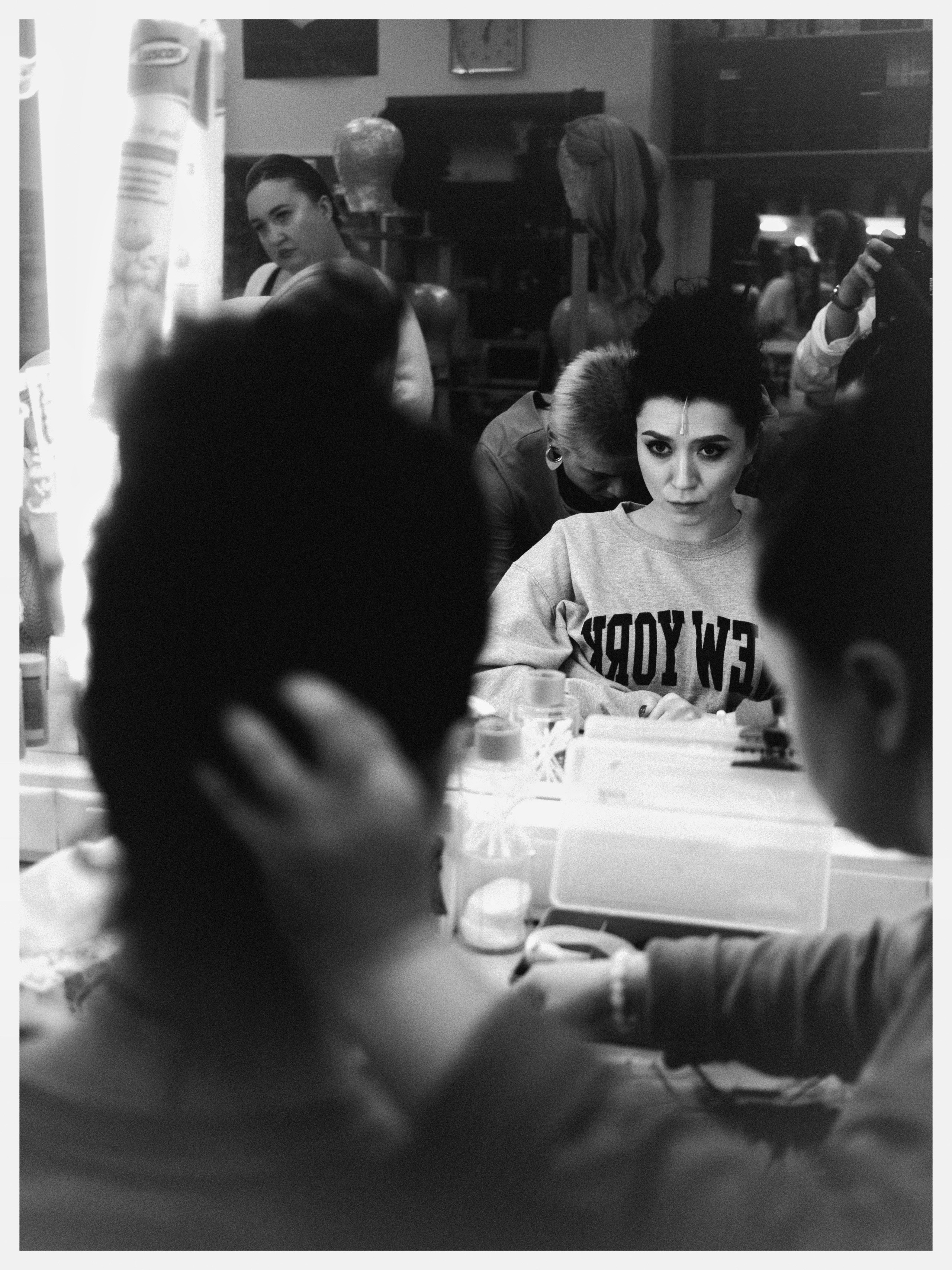 Theatre backstages. Portrait and backstage photographer Nina Crane