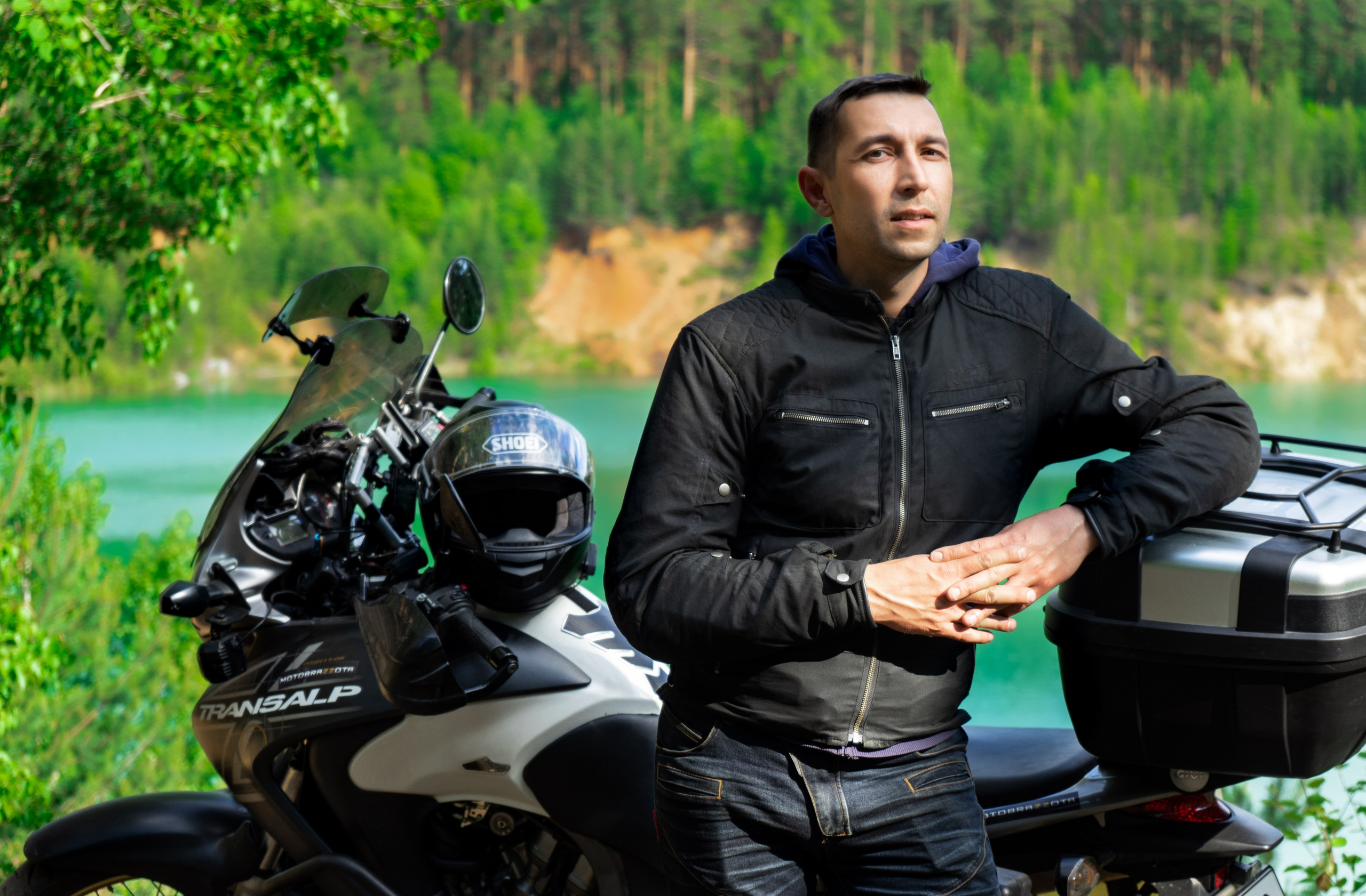 Мужская фотосессия с мотоциклом. Фотограф Екатеринбург Кокшарова Александра