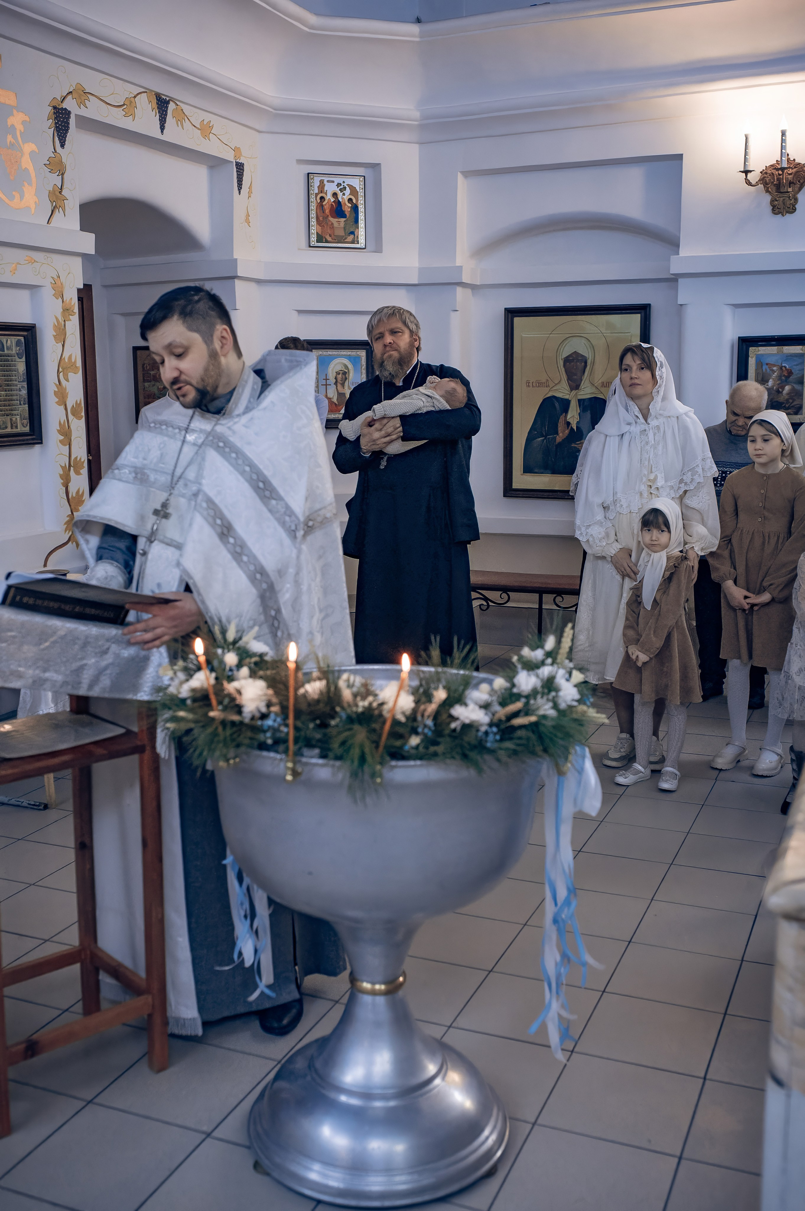Крещение в Краснодаре. Съемка крещения в Краснодаре. Фотограф на крещение в Краснодаре