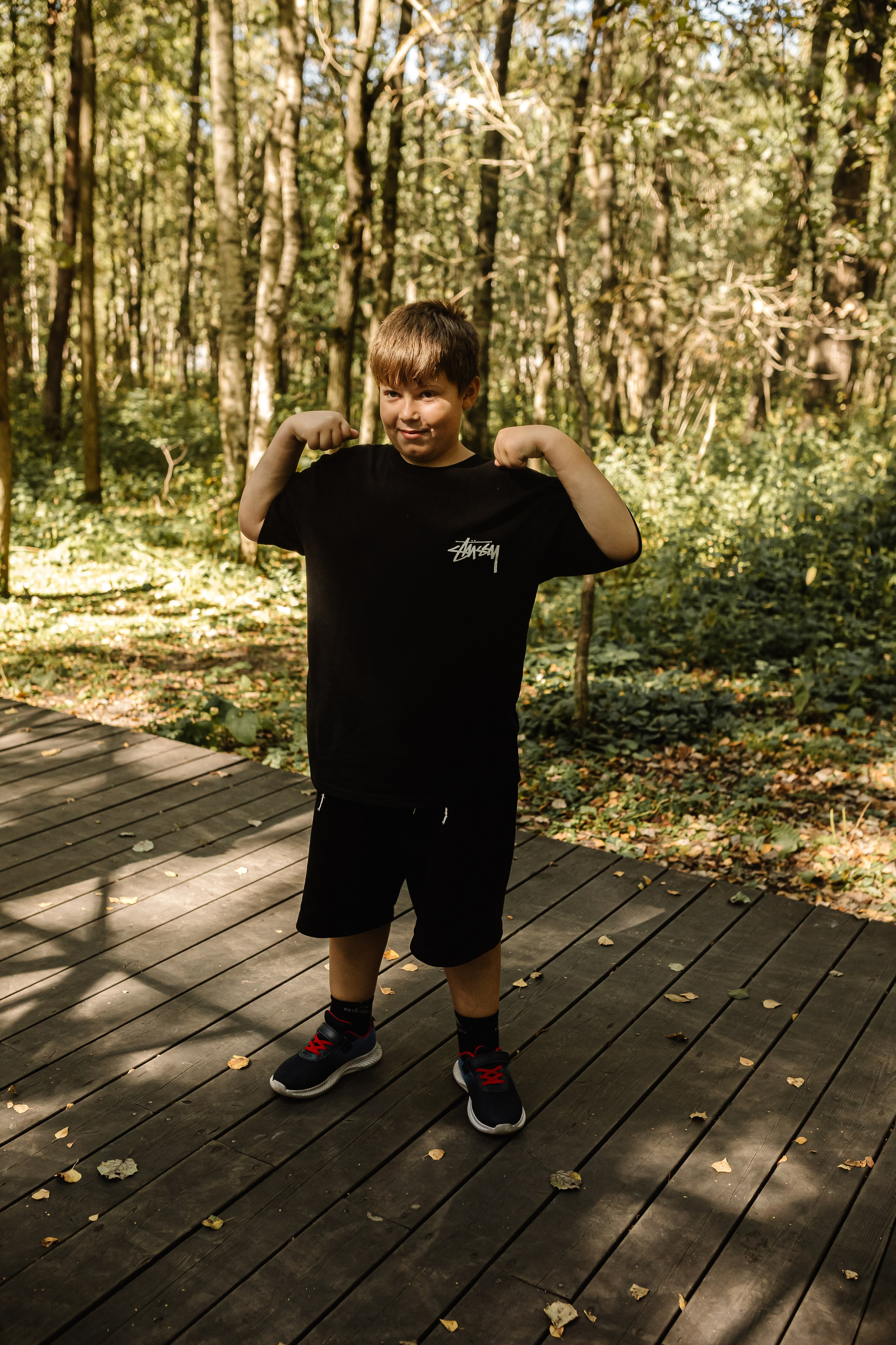 Репортаж школьной прогулки в парке. Семейный и женский фотограф в Москве Надежда Воробьева