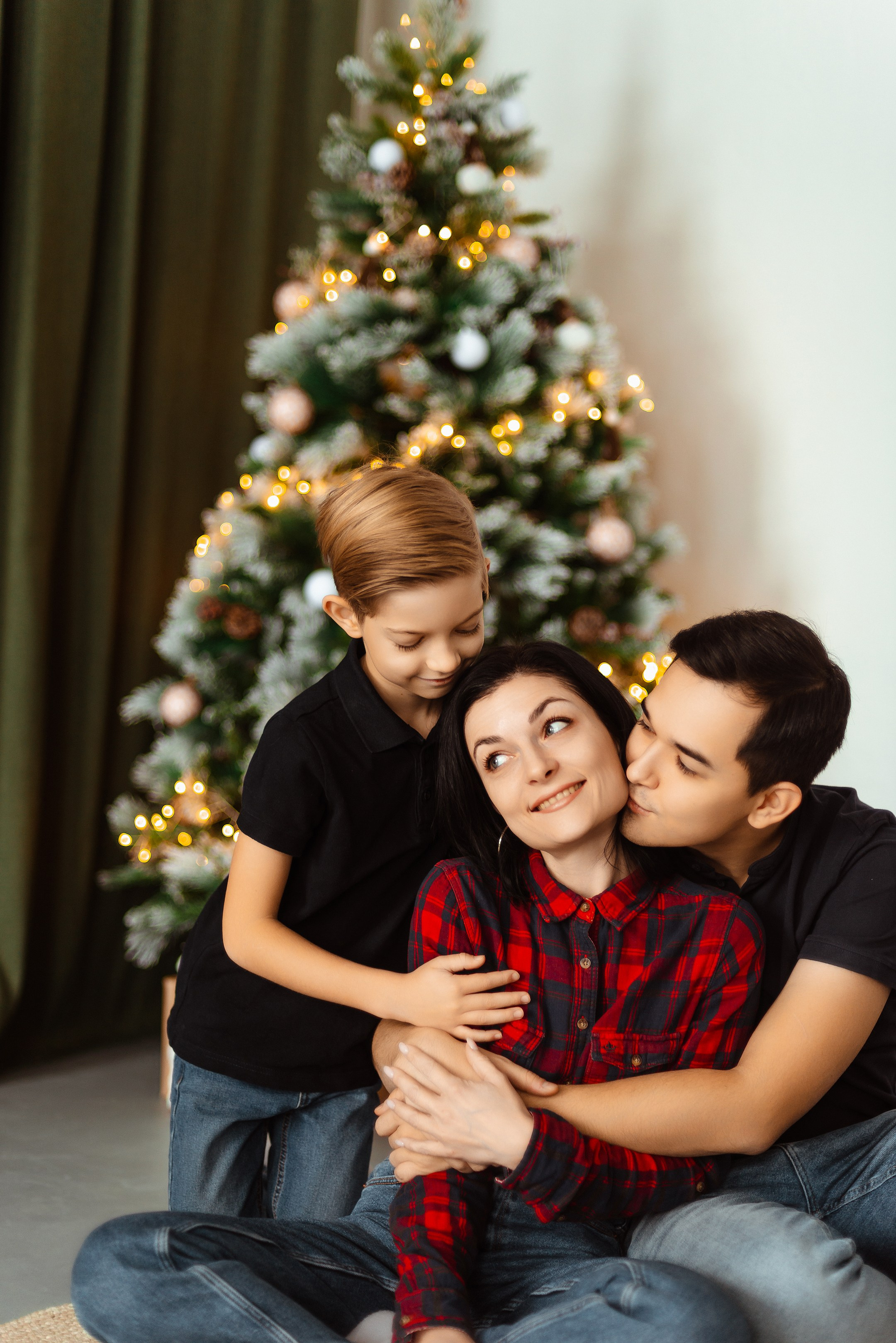 Фотосессия в новогодней студии | Лера, Стёпа и Максим. Фотограф в Самаре | Катерина Гущина
