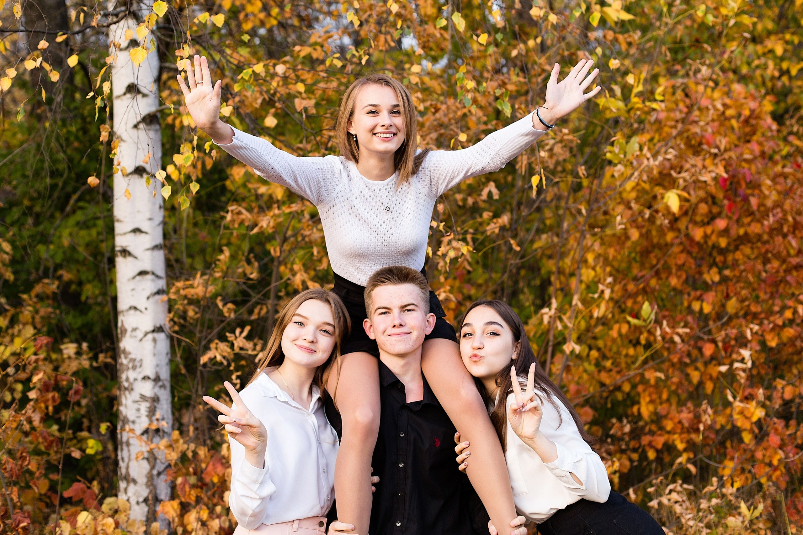 Съёмка в парке. Выпускные альбомы «Эврика» в Нижнем Новгороде