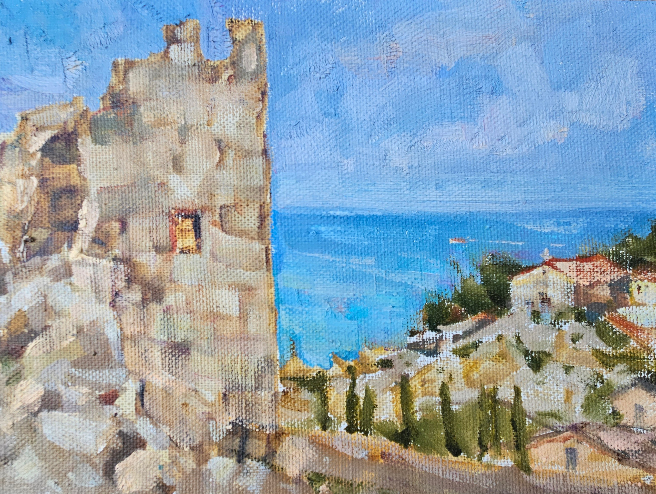 Генуэзская крепость. Феодосия. 2025. Холст, масло. 30х40. Цена: 10000₽