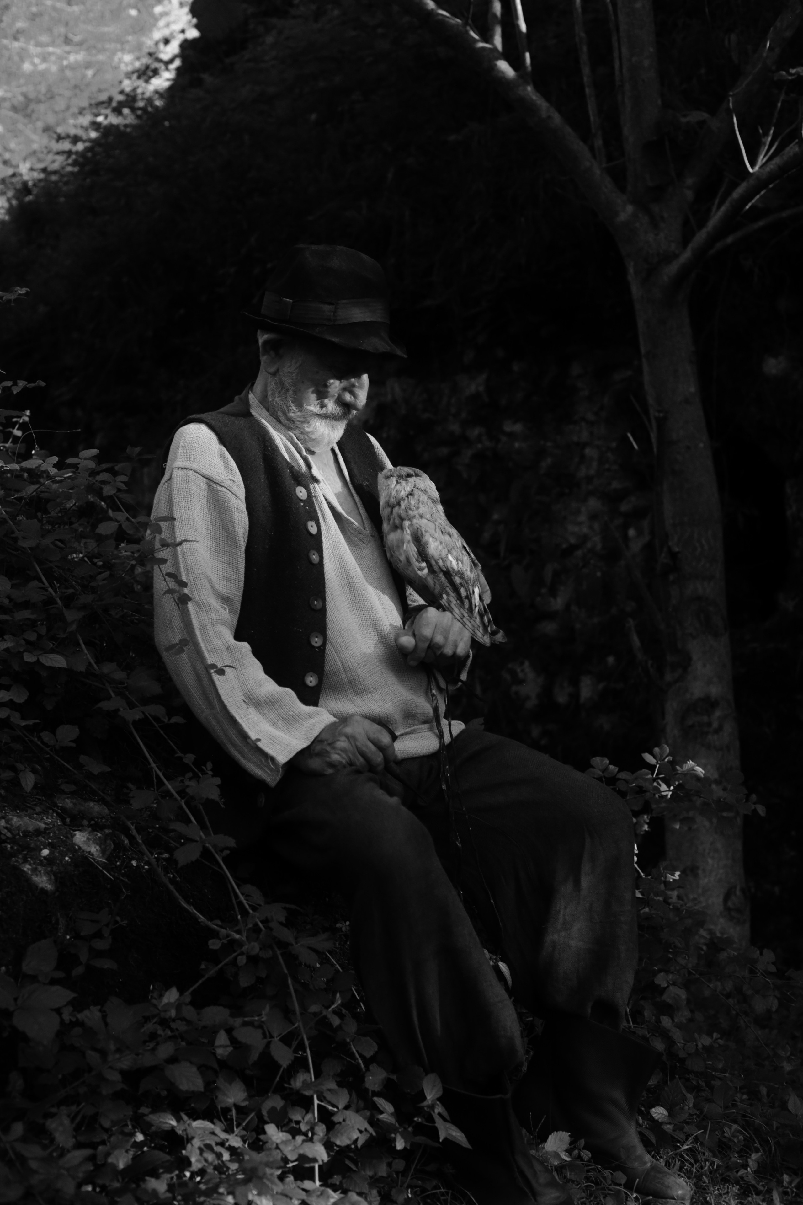 Кинематографическая съемка. Старик и дети. Ekaterina Beridze