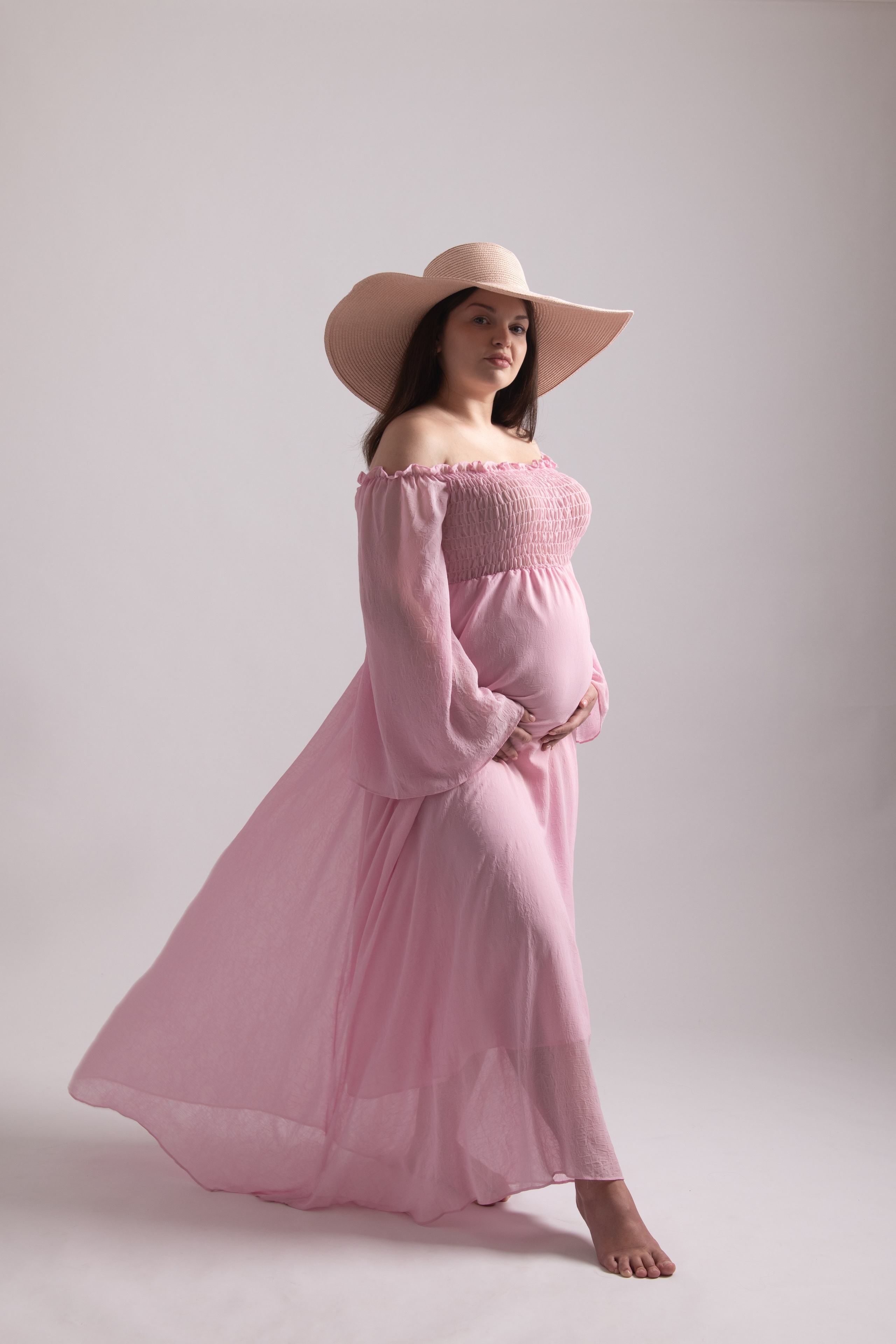 Платья — ткани — аксессуары. Фотосессия беременности — Крылова Натали — Москва