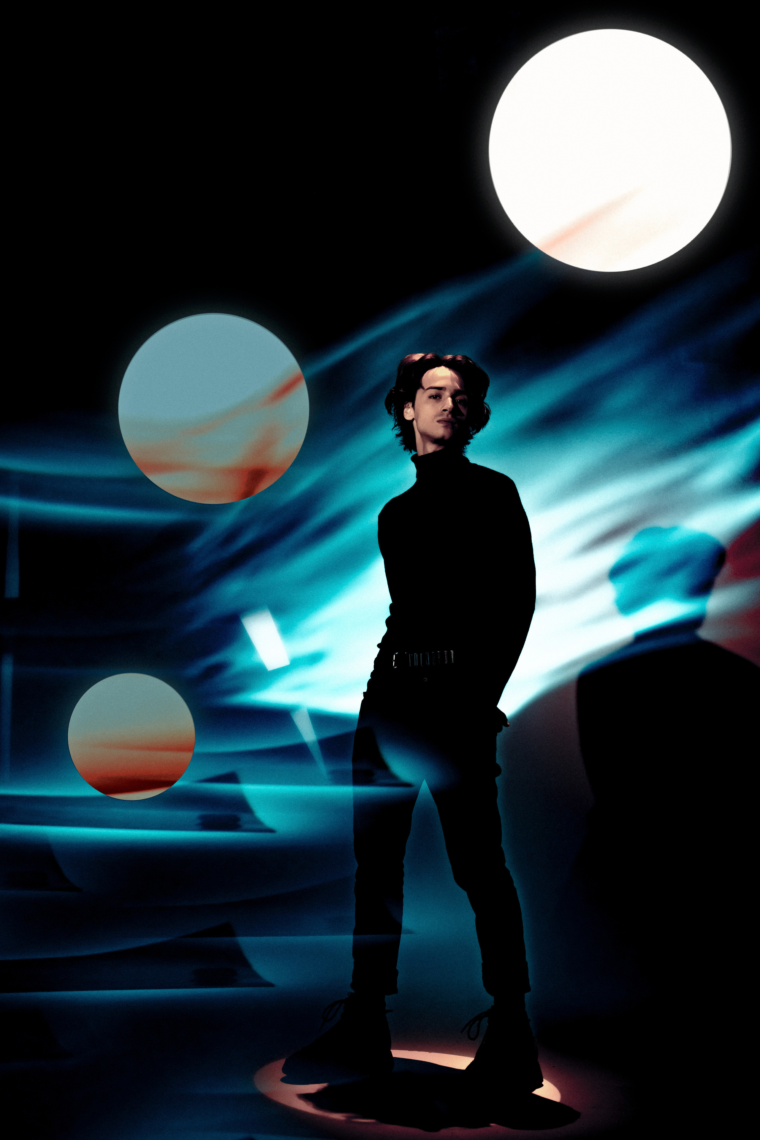 Андрей Мартынов фотосессия фотосъёмка на циклораме с цветным светом 