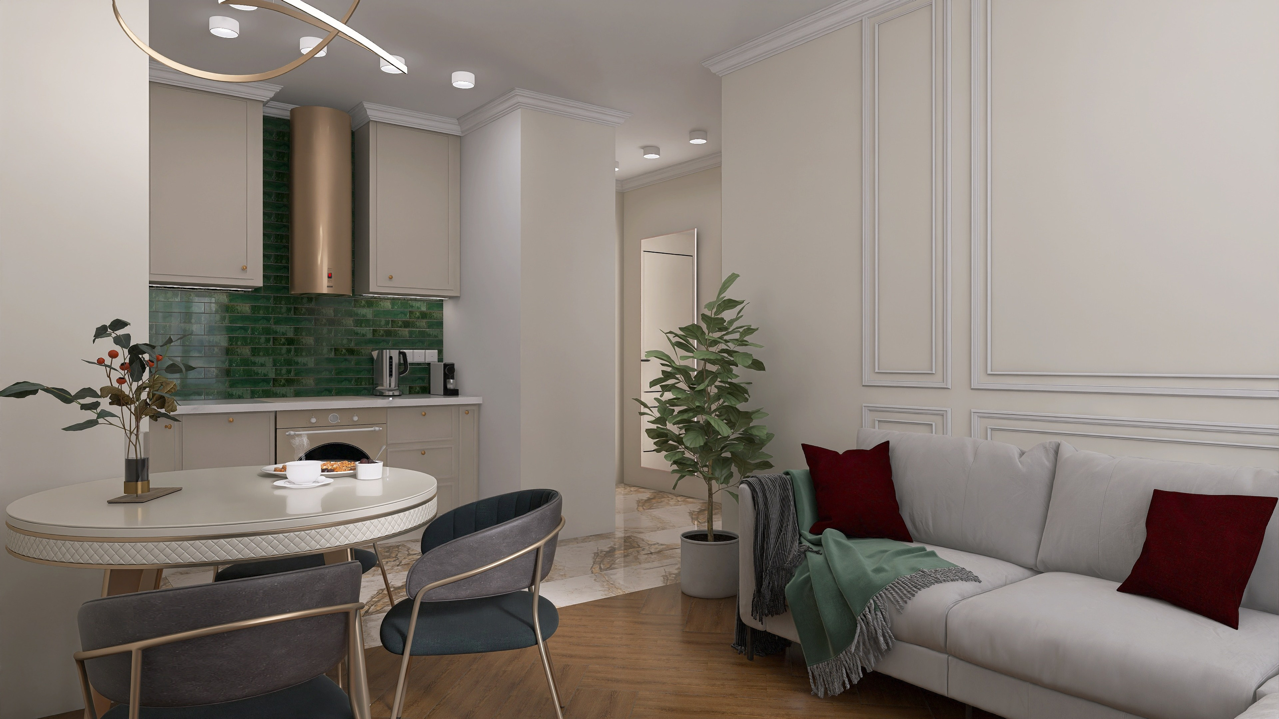 ЖК «Лучи», квартира 38 м². Дизайн для каждого