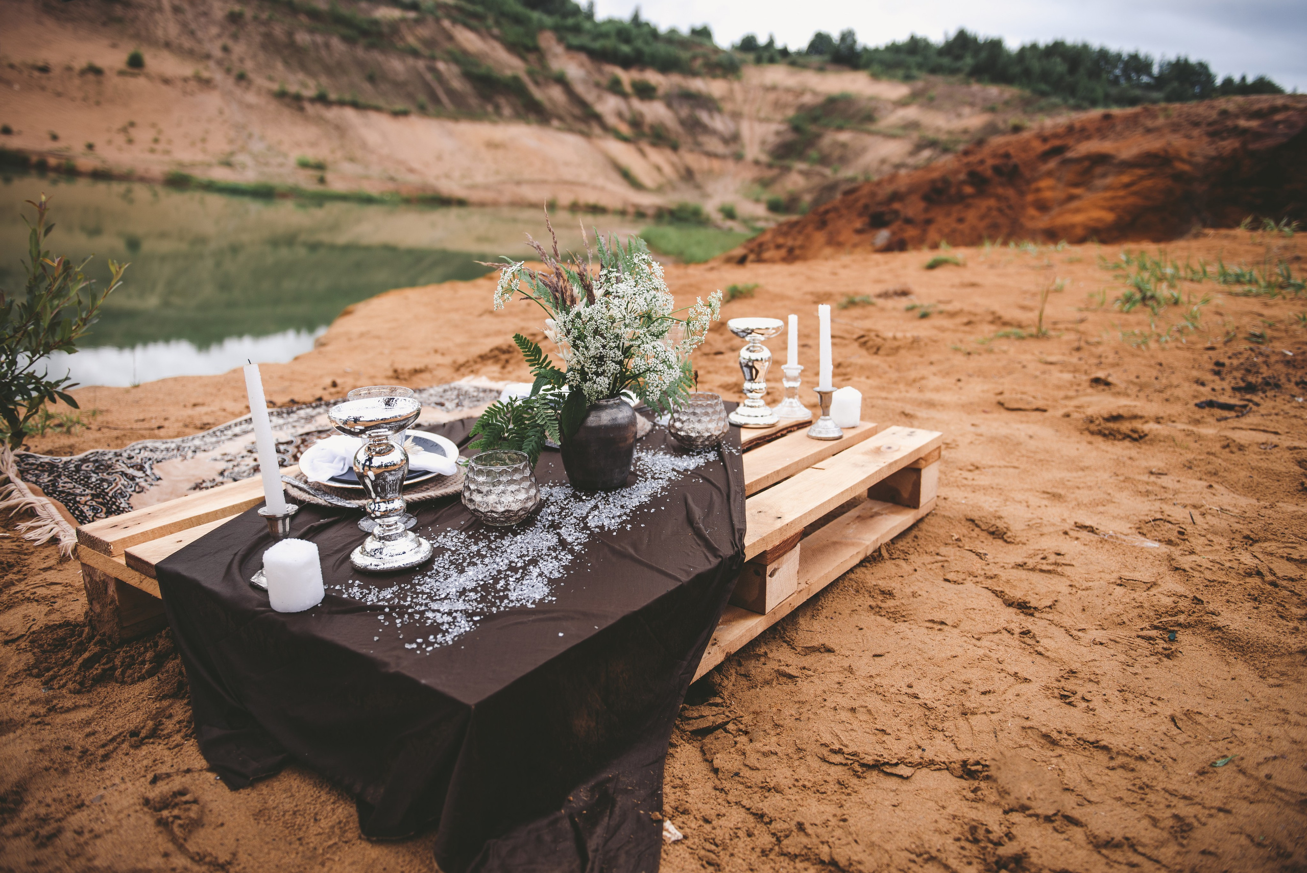 Выездная регистрация на песчаном карьере. Свадебный и семейный фотограф София Невская