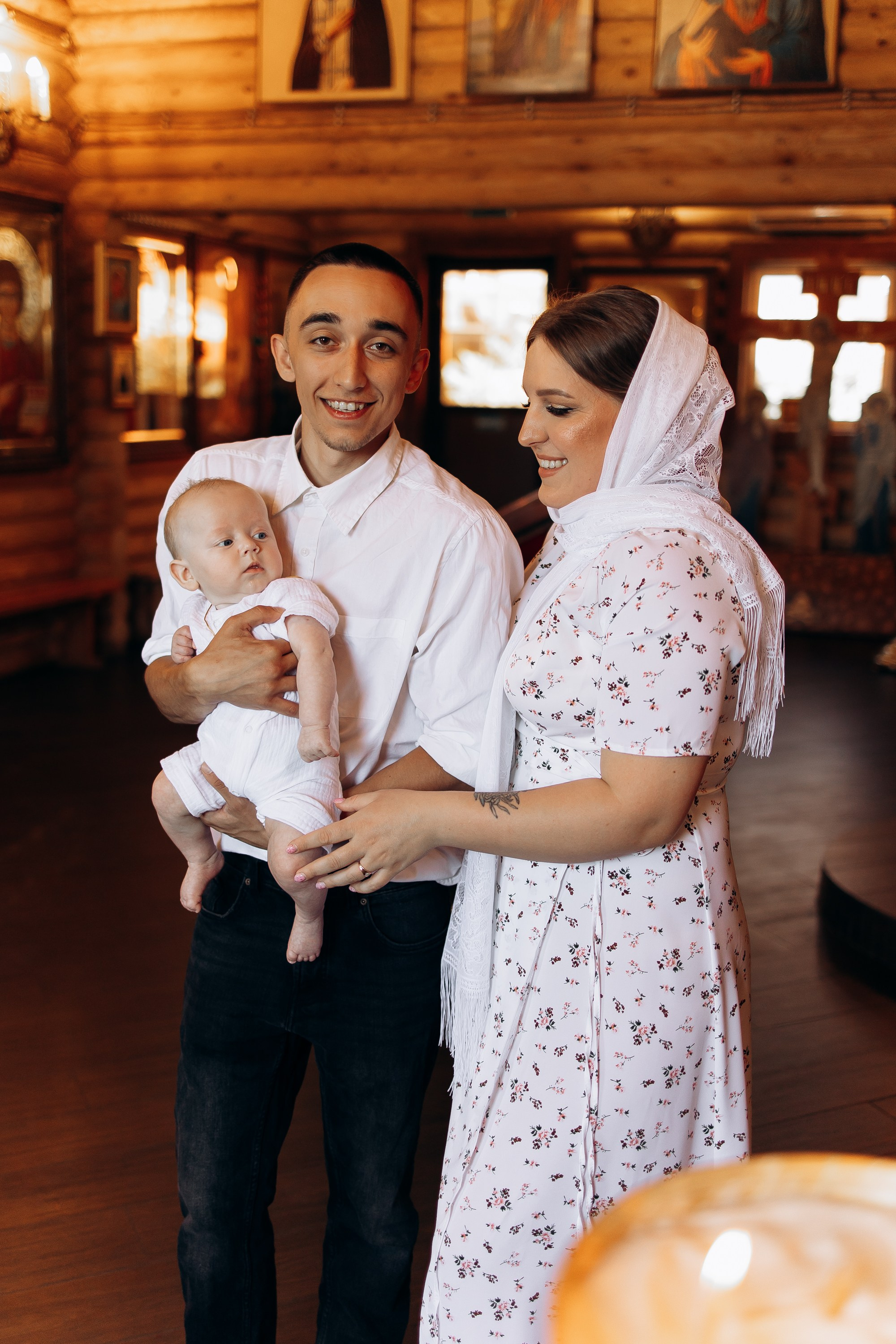 Таинство Крещения Михаила. Семейный фотограф в Краснодаре Храмова Анна