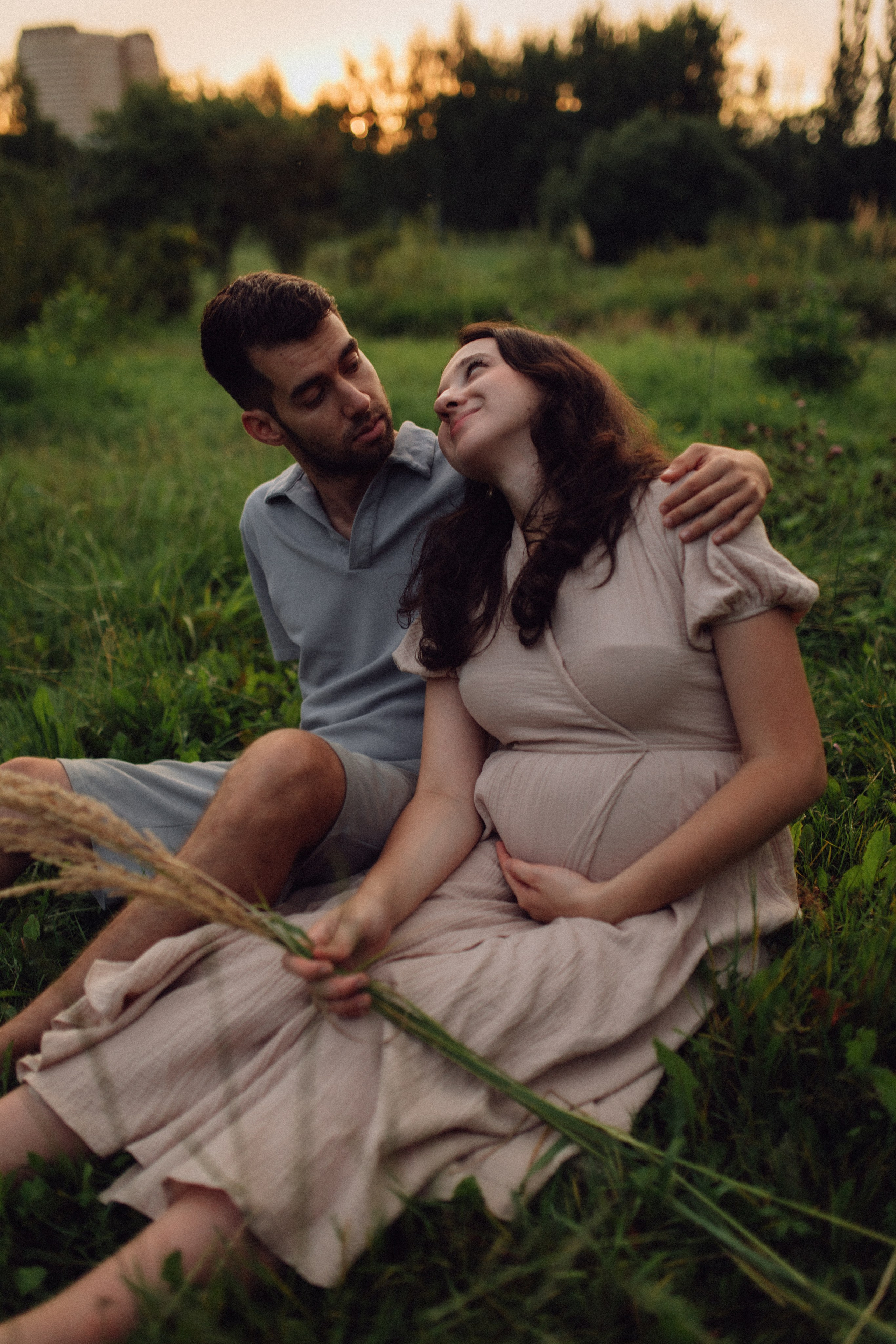 Беременная фотосессия Маши и Димы. Семейный фотограф в Москве и Люберцах Юлия Гуськова