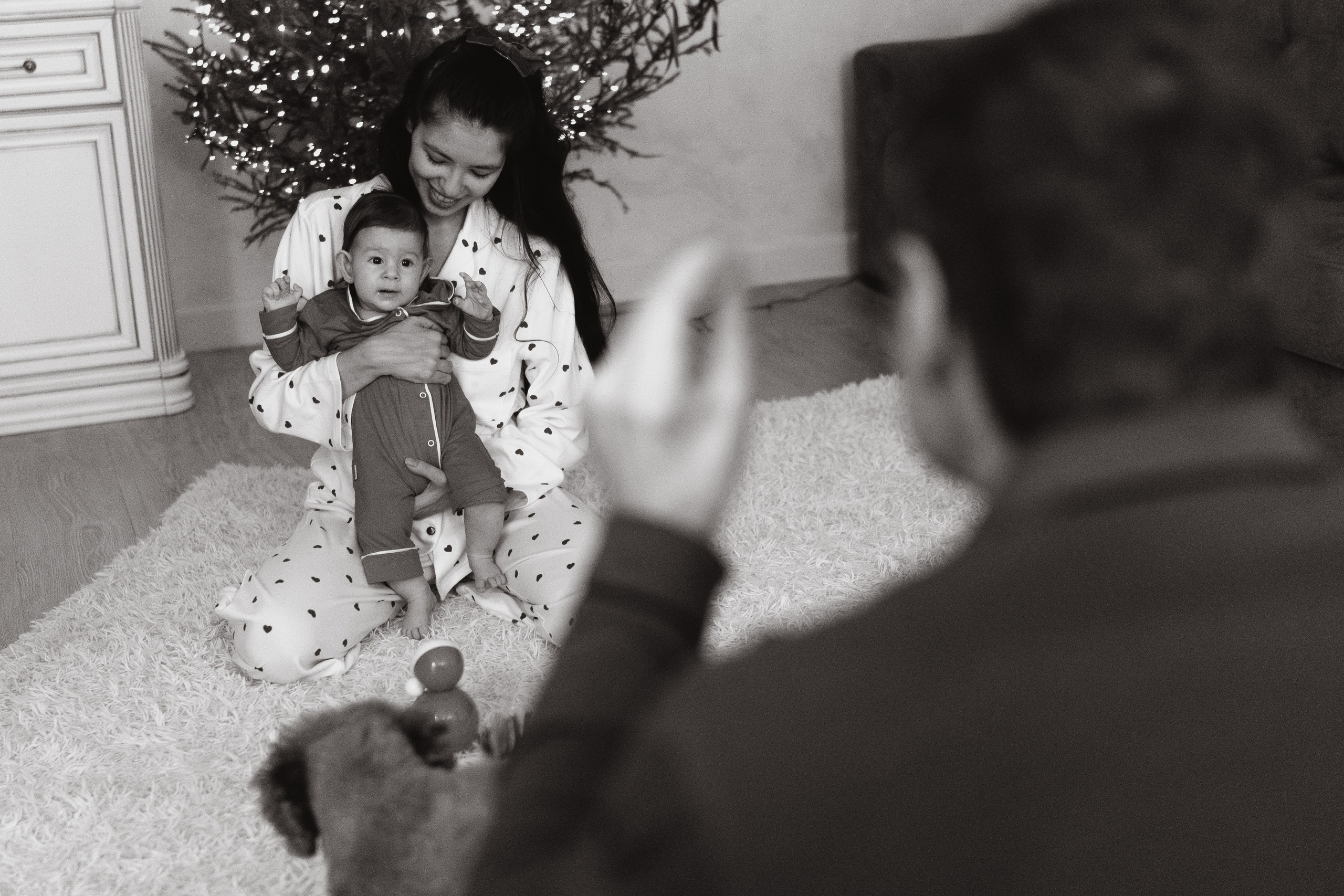 Домашняя Новогодняя история. Семейный, ньюборн фотограф, фотограф на роды в Москве, Виктория Тюльдюкова