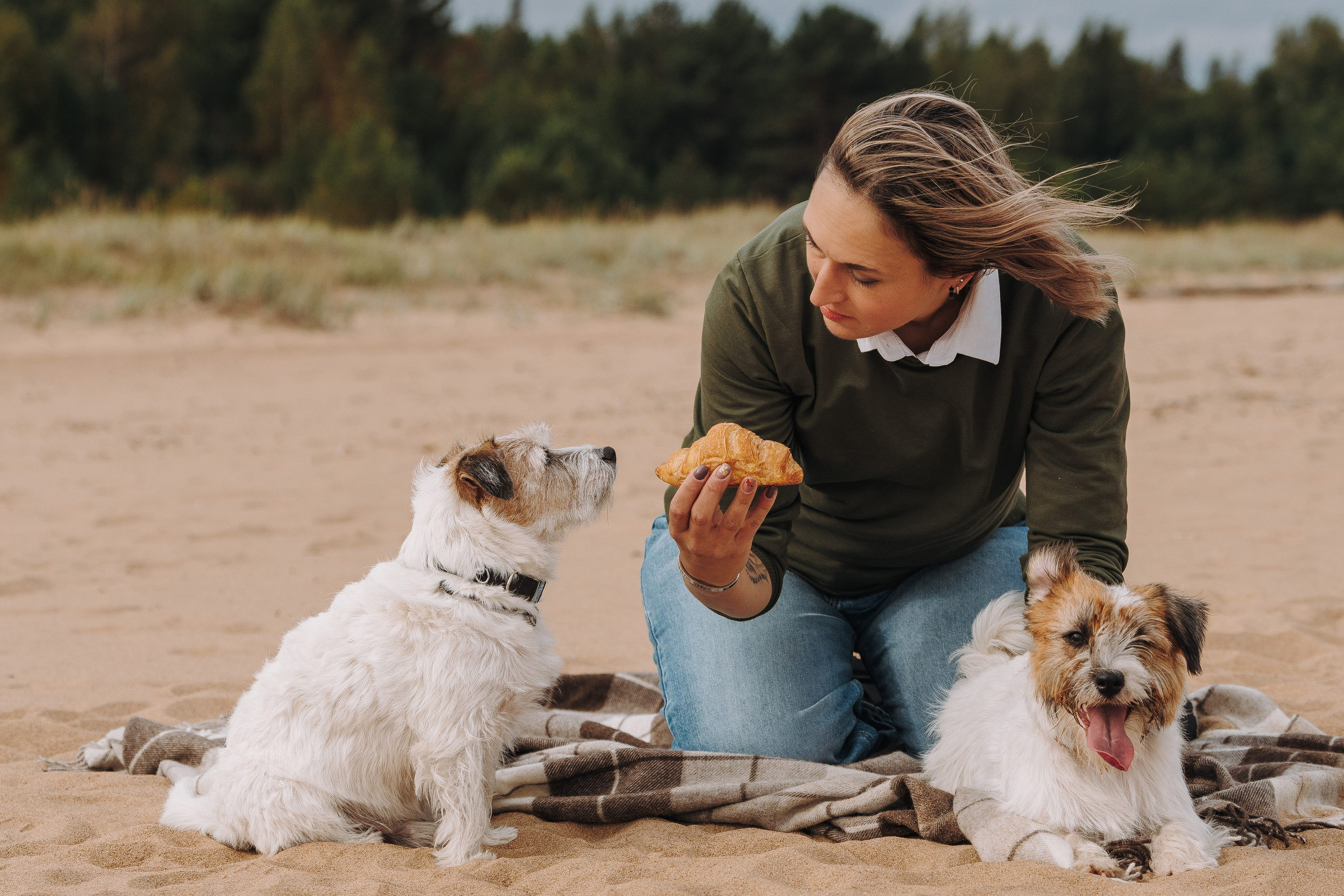 Оля, Ларс и Лукас. Фотограф анималист в Спб недорого Олеся Майорова