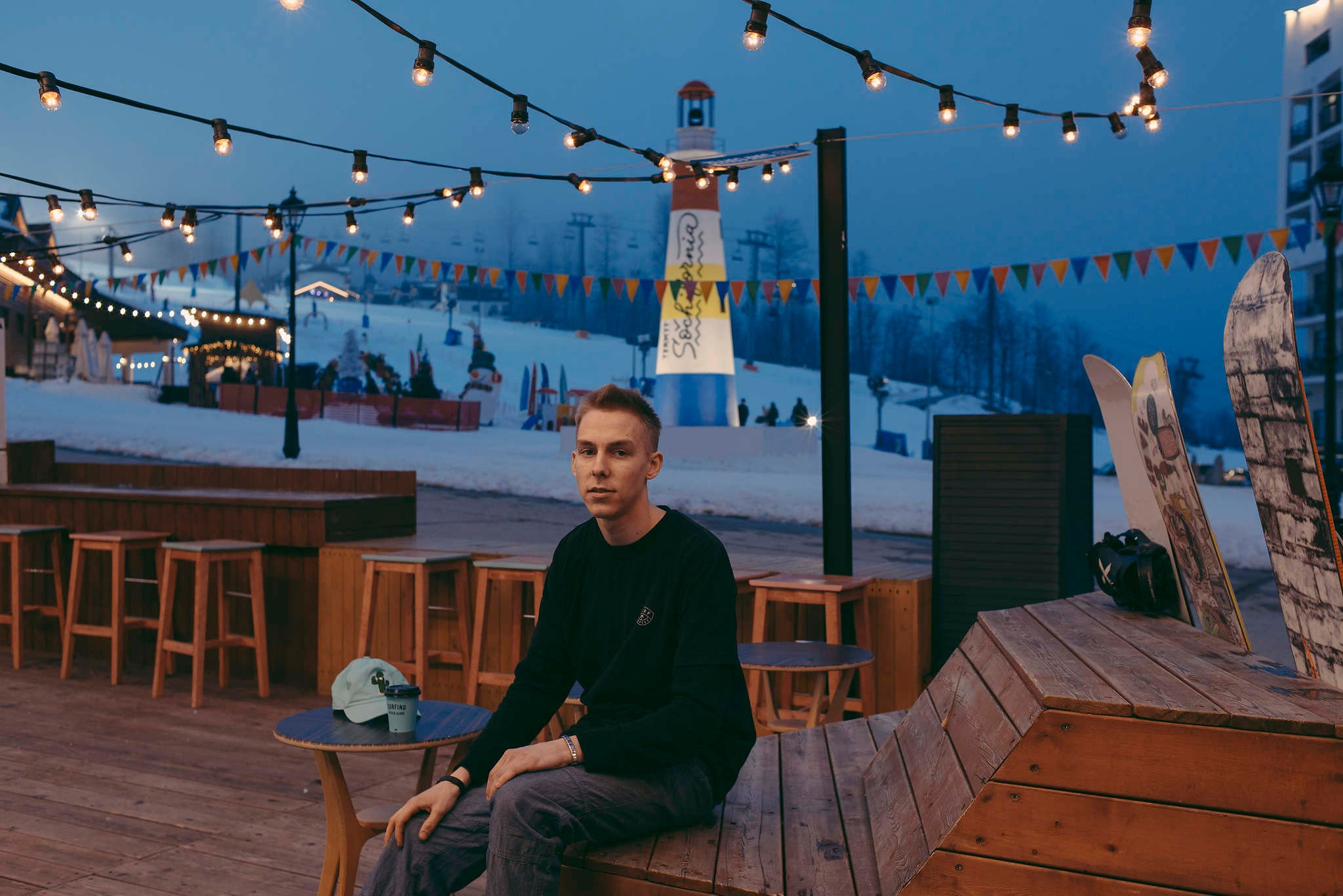 Съемка в Сочи для газеты Les Echos.