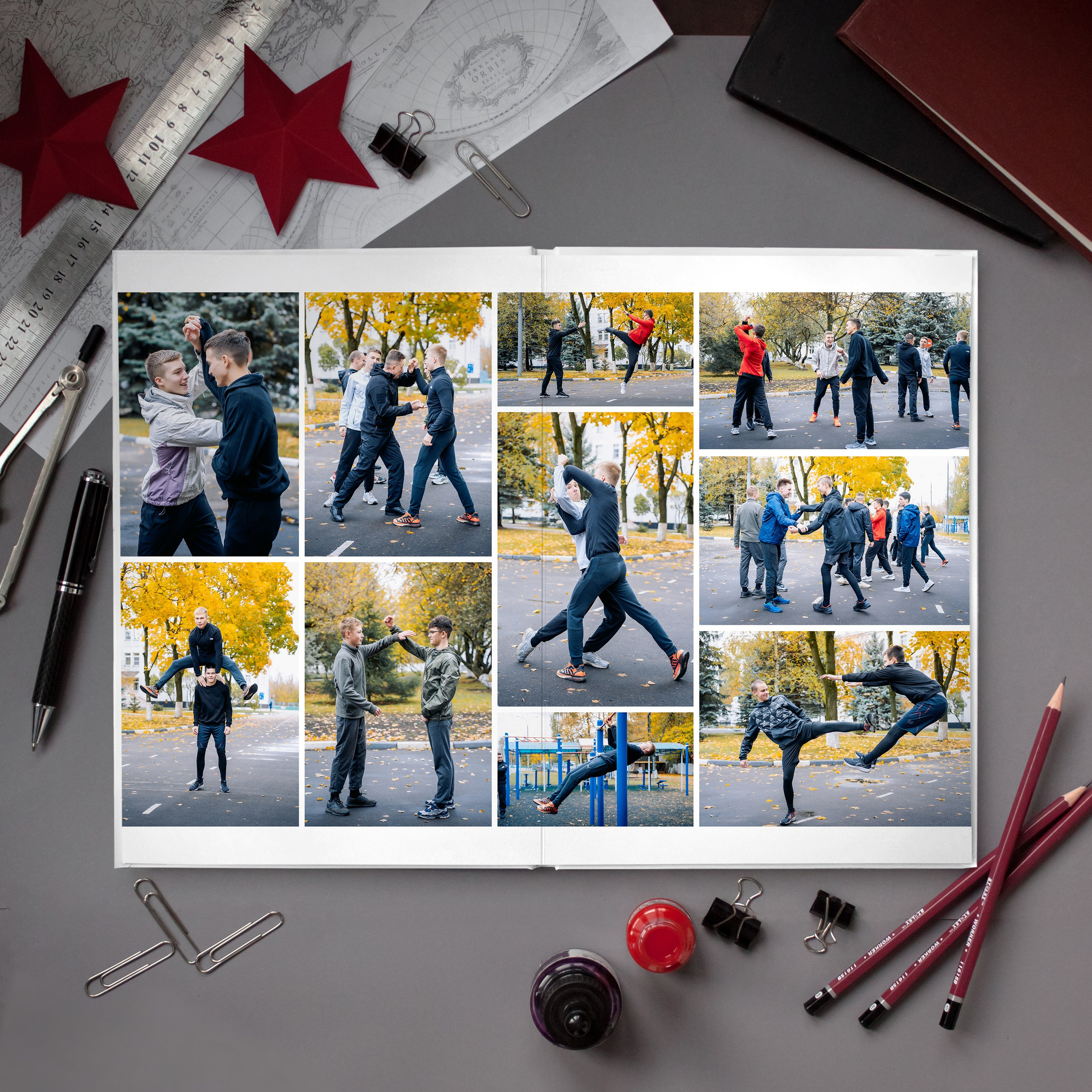 Кадетский альбом 14 разворотов. Фотограф Казакова Анастасия