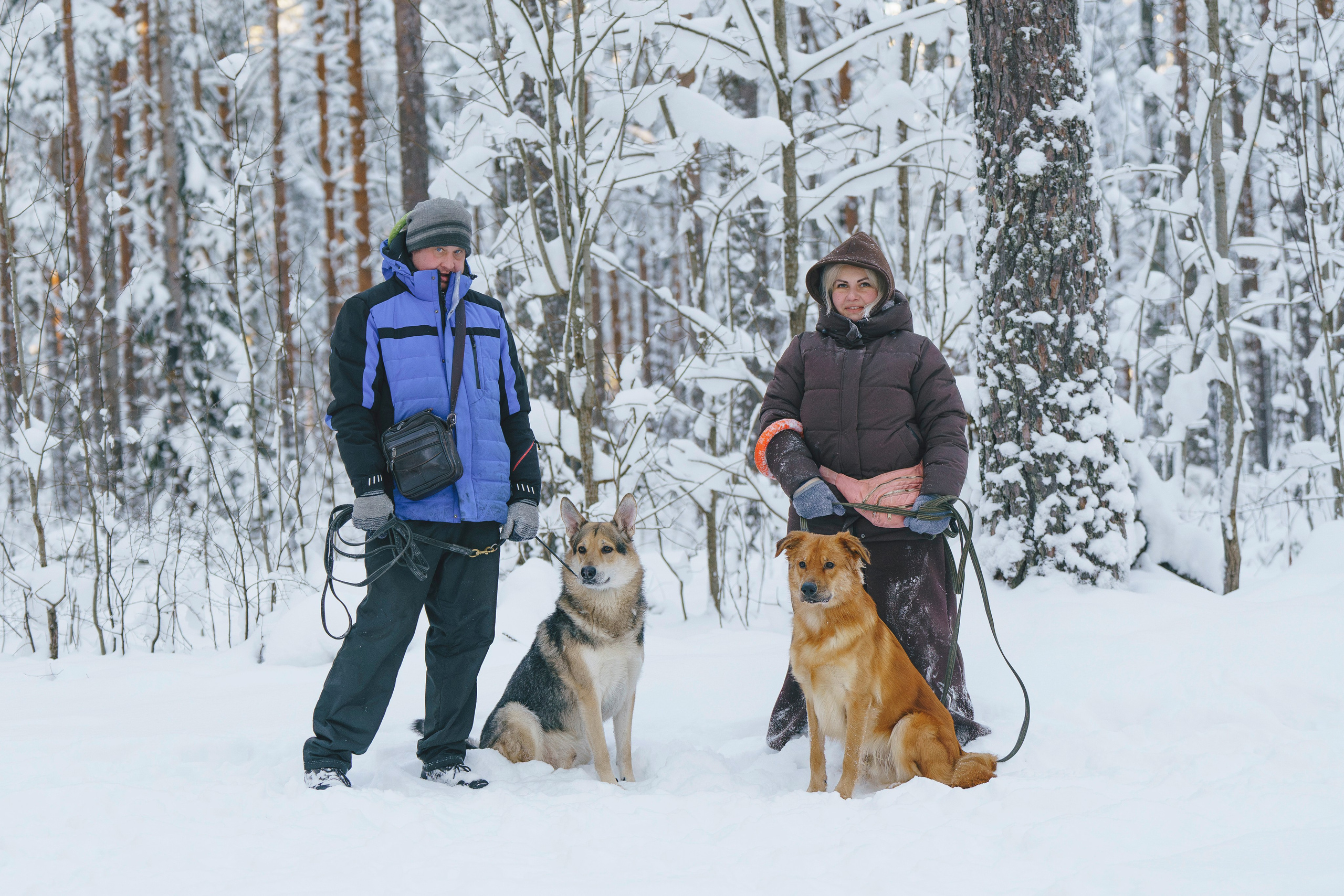 Рэй, Кузя, Ольга и Александр. Фотограф анималист в Спб недорого Олеся Майорова